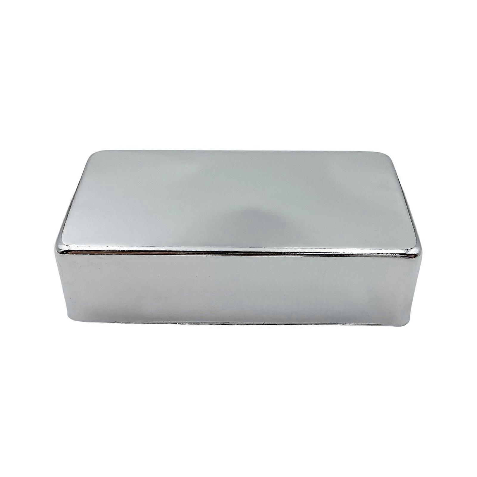 Heavy Type Brass Coil Pickup Enclosure Prevents Dust Ingress Optimizes Sound Output For Electric Guitar  Silver