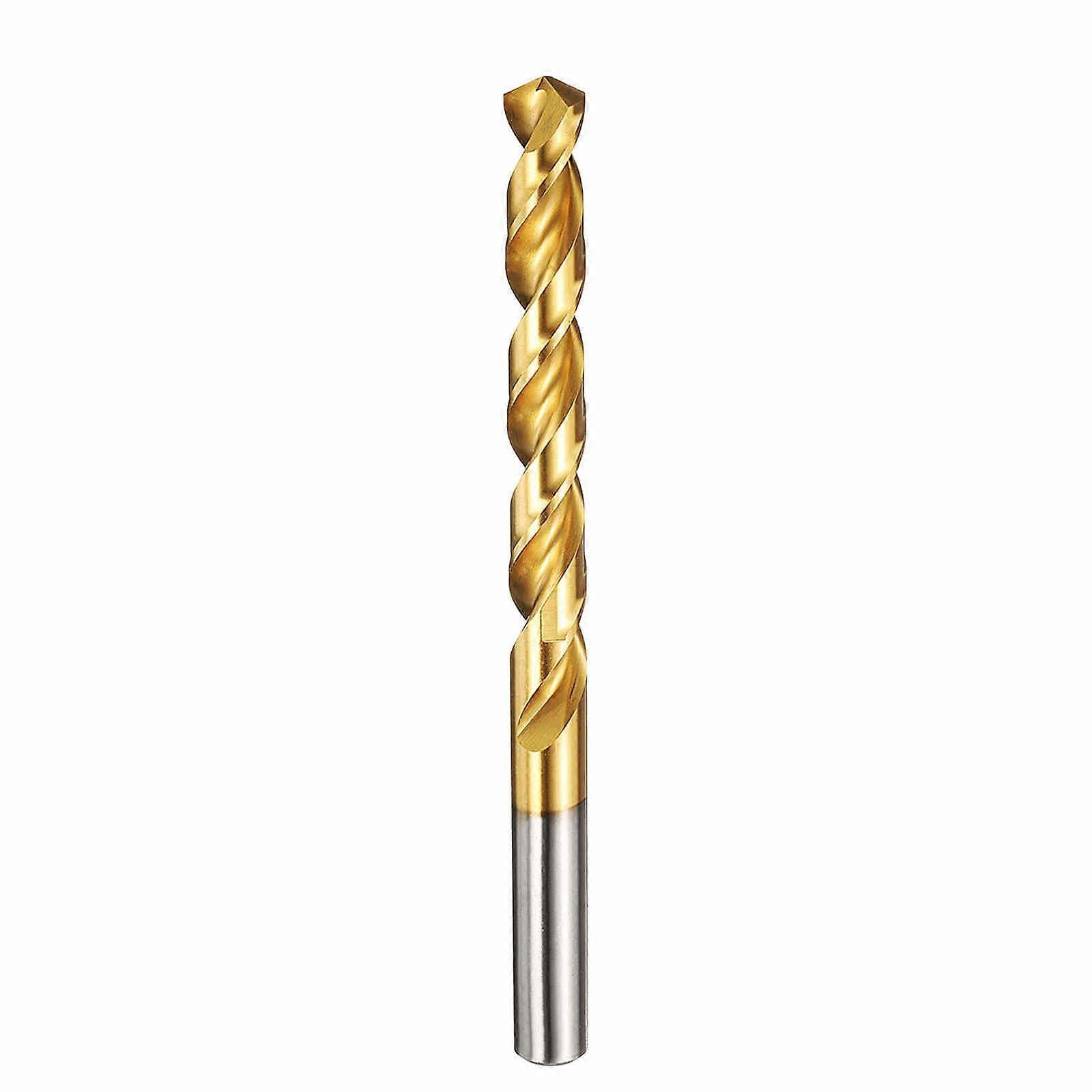 Drill Bit 10.8mm Cobalt HSS TiN Coated 135° Cutting Angle for Hard Metal and Woodworking