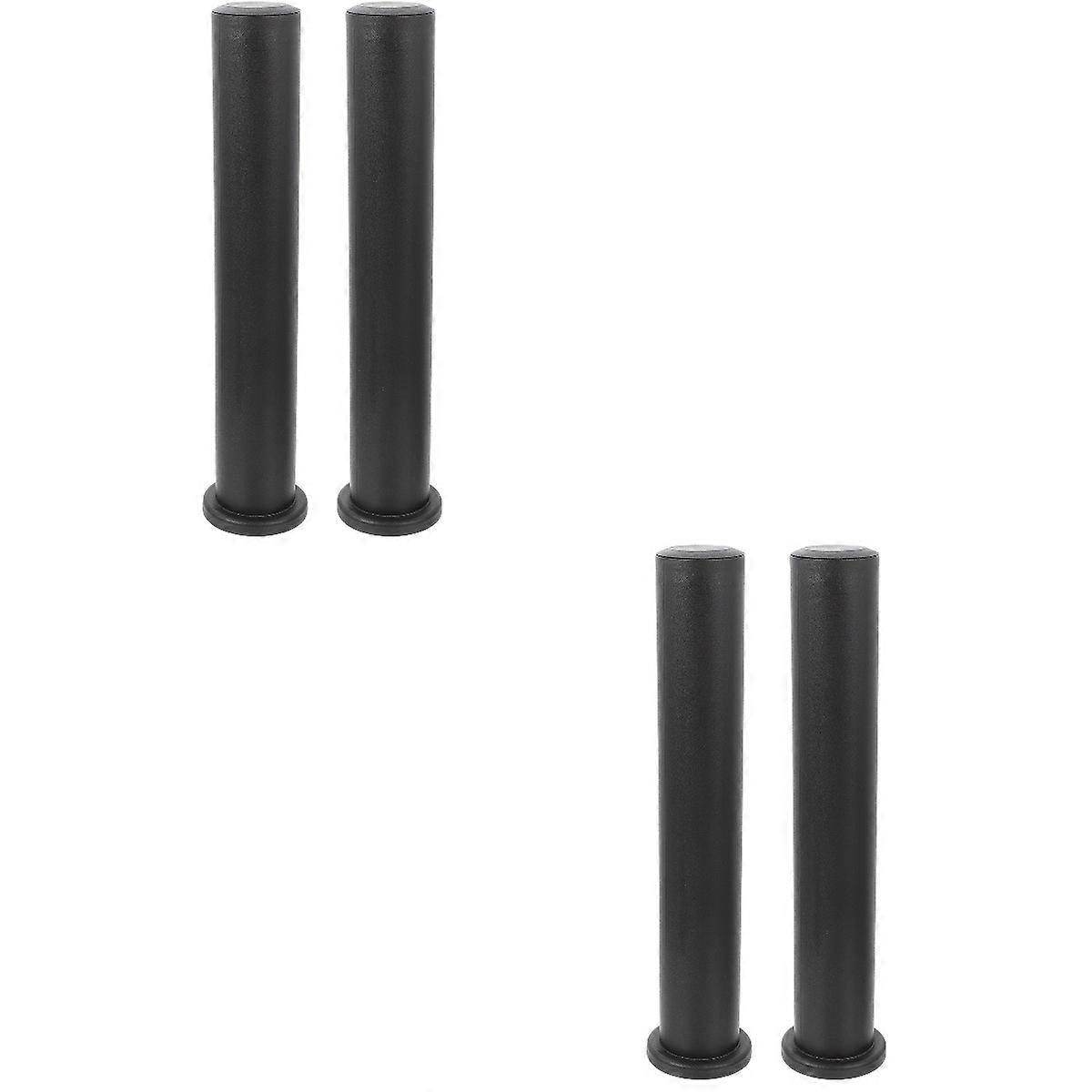 2 Sets of Plastic Barbell Plates Barbell Rod Handle Sleeve Multi-function Weight Plates Posts