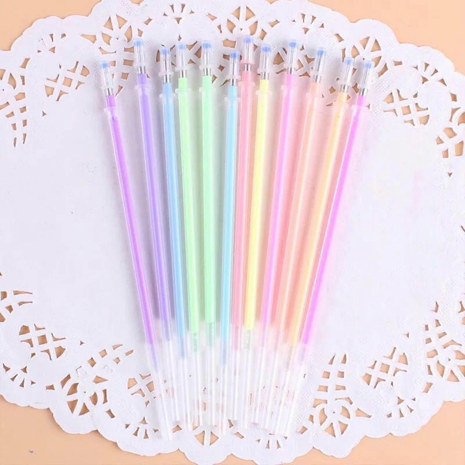 YiFudd 12 Color Refill Color Refill Office Supplies Pen Multi Color Refill Student Stationery Pen 12ml
