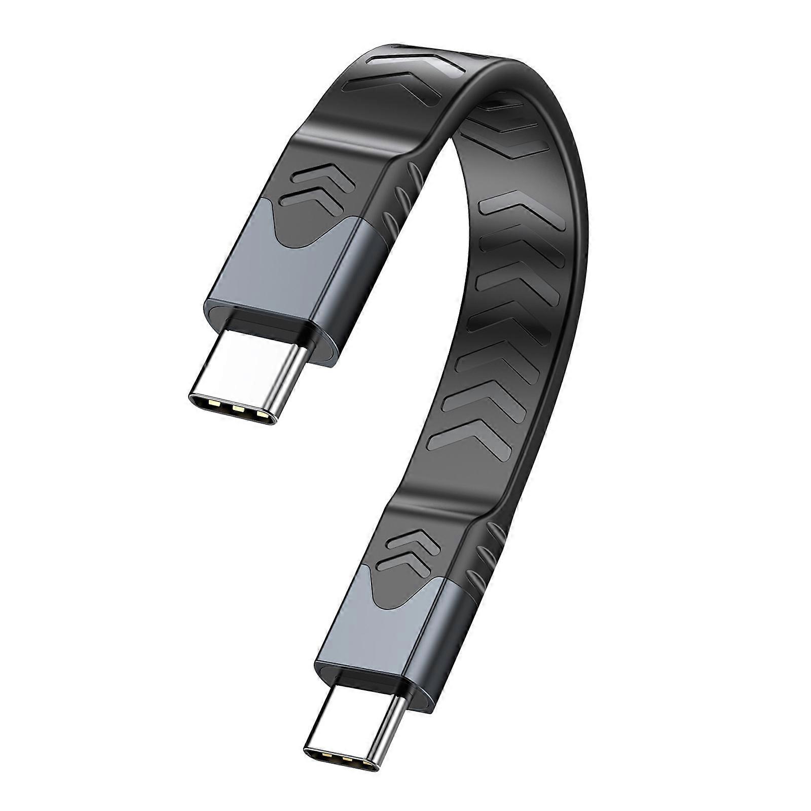 13cm USB5.0 Cable for Highly Speed Data Transfer and Fast Charging 240W 80Gbps Data Transfer for Thunderbolt5/4/3 Device  Black