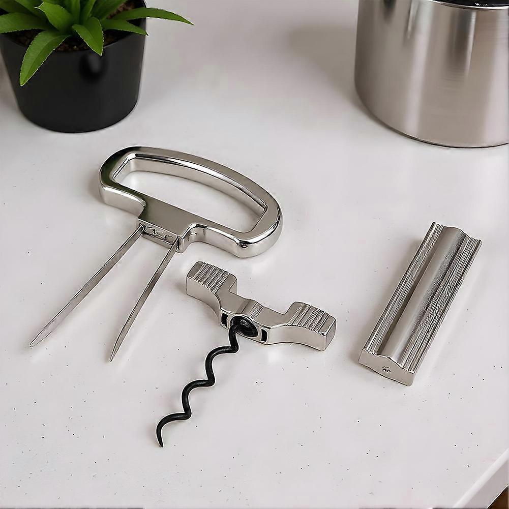 Two Prong Wine Opener Cork Puller Extractor for Old Fragile Vintage Bottles Two Prong Corkscrew Sommelier Waiter Tool