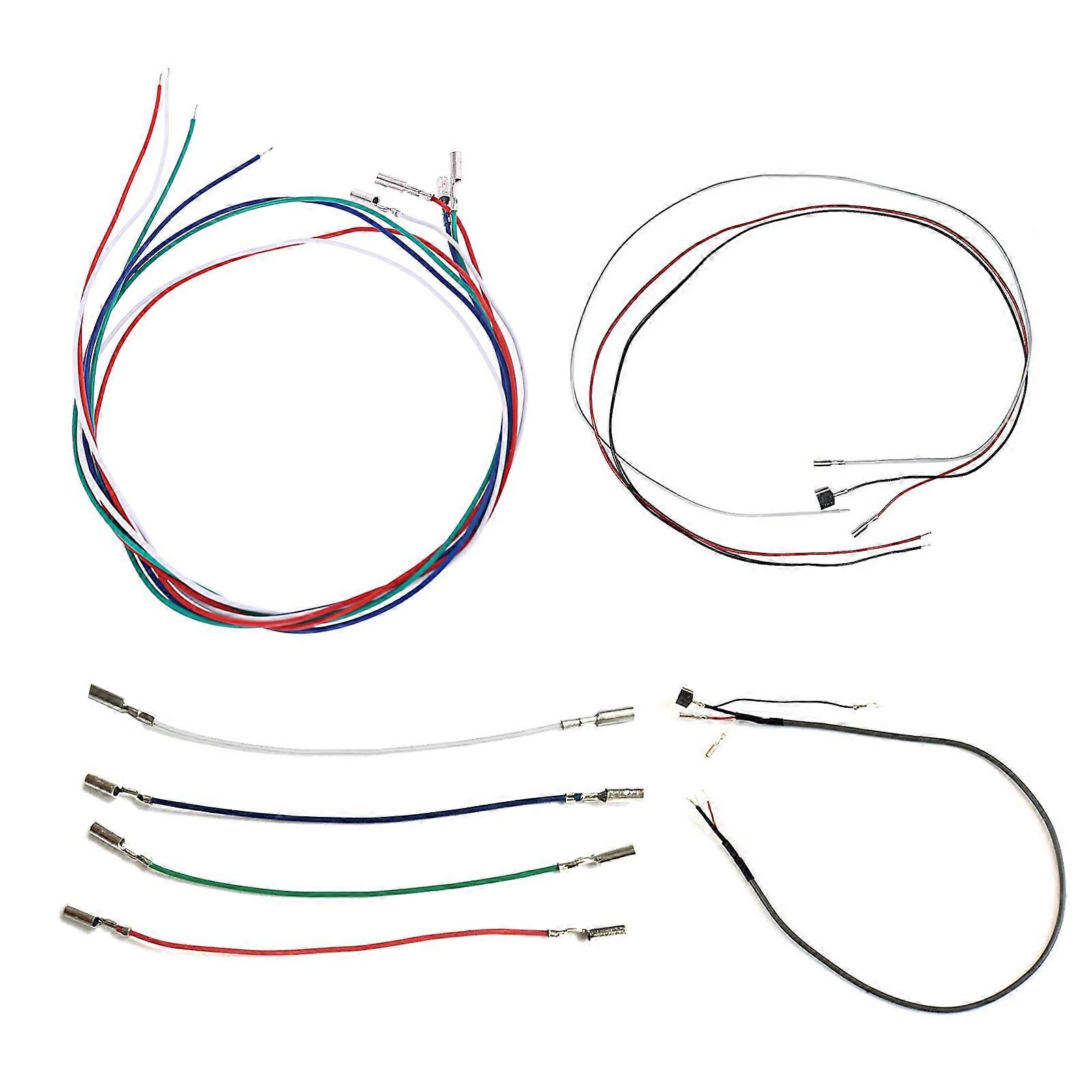 Convenient Cable Header Wire Set for Record Player Headshell Easy Installation and Non Allergenic Multicolor