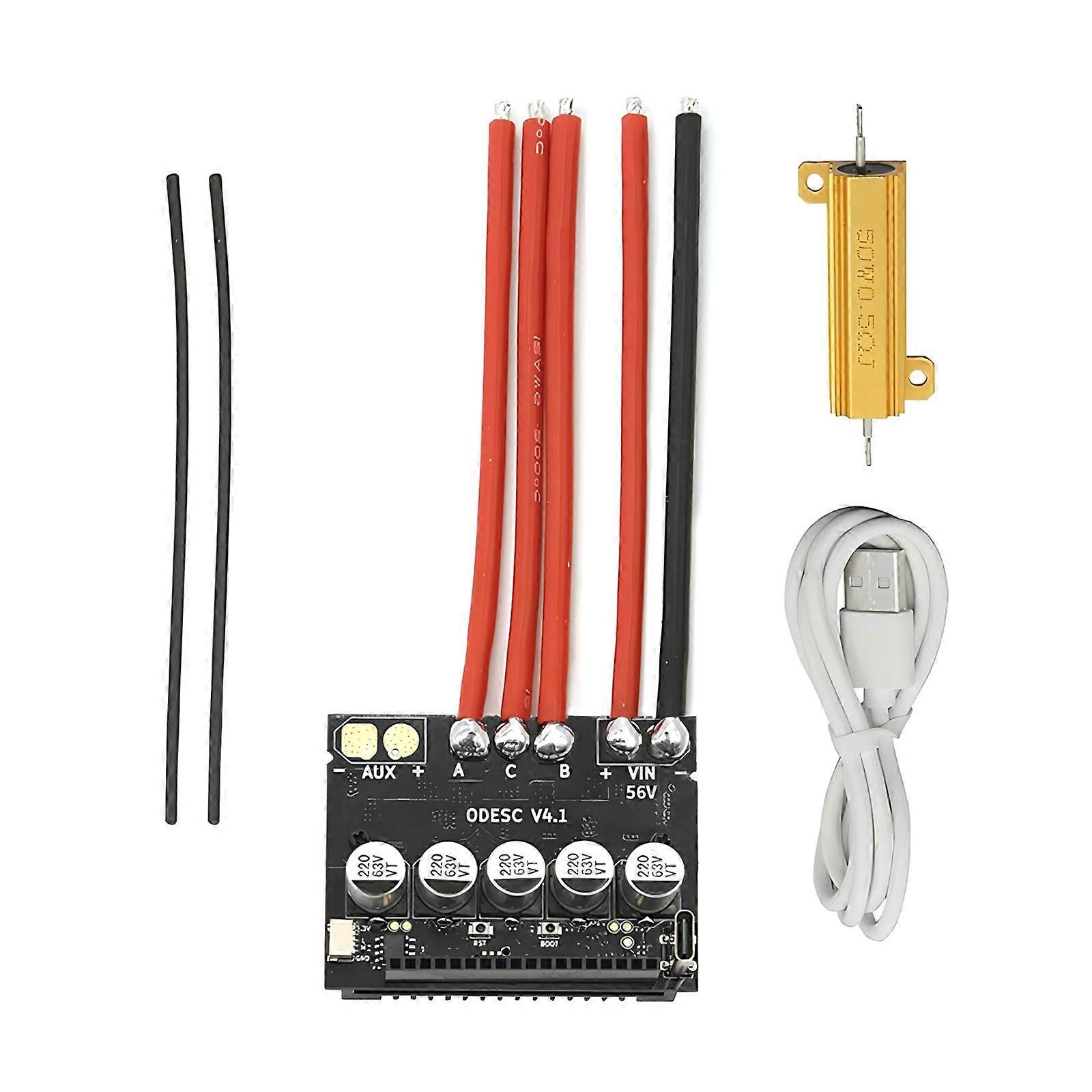 ODESC 24V Optimization Powerful Brushless Motor Controller Board Motor Control Board Power Driver for DIY Robot Multicolor