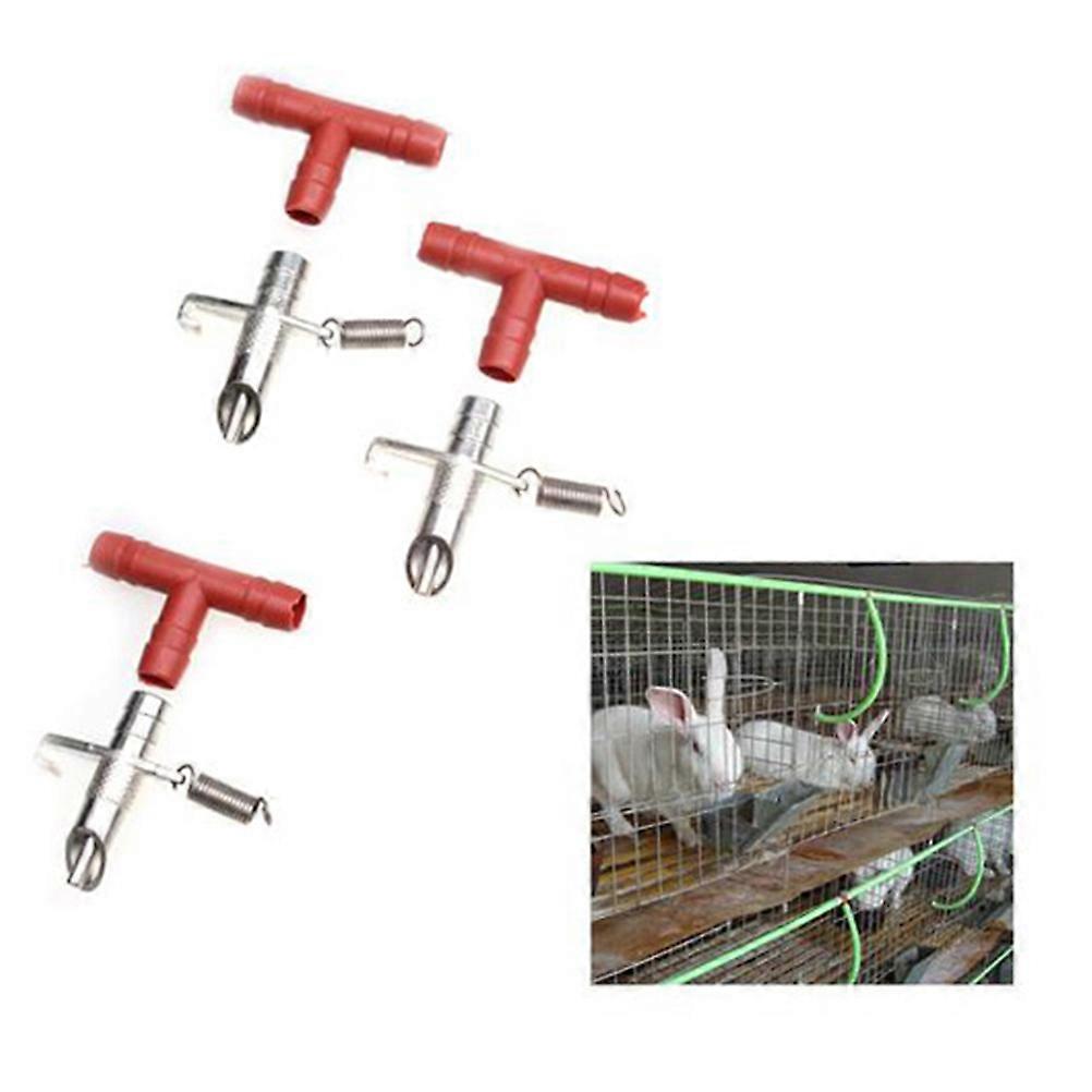 10PCS Rabbit Drinker Spring Galvanized Duck Billed Rabbit Cage Automatic Drinking Equipment Feeder