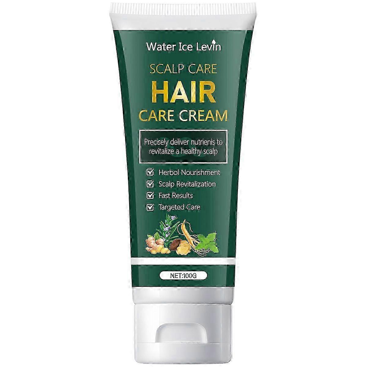 Scalp Relief Cream - Relief for Dry, Itchy, Flaky Scalps & Dandruff - Scalp Moisturizer with Herbol Nourishment, Scalp Revitalization, 100G