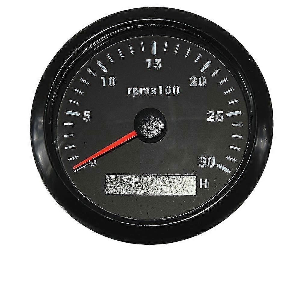 85MM Diesel Tachometer with Hour Meter 12V 24V