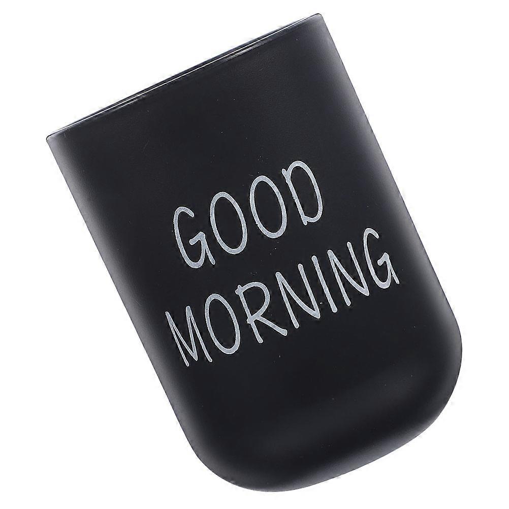 Bathroom Cups Plastic Tumbler for Brushing Teeth Black Cup