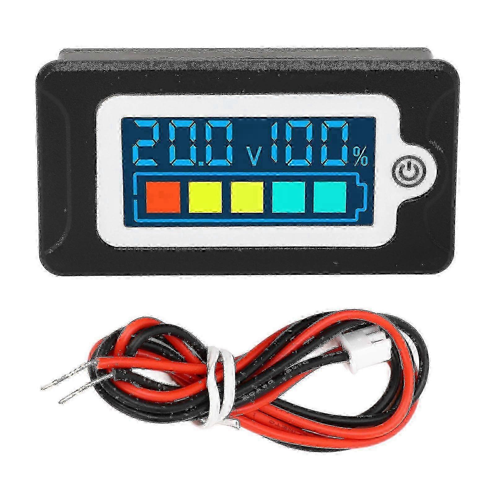 LCD Display Battery Voltage Percentage Tester for Lithium Batteries Power Monitoring