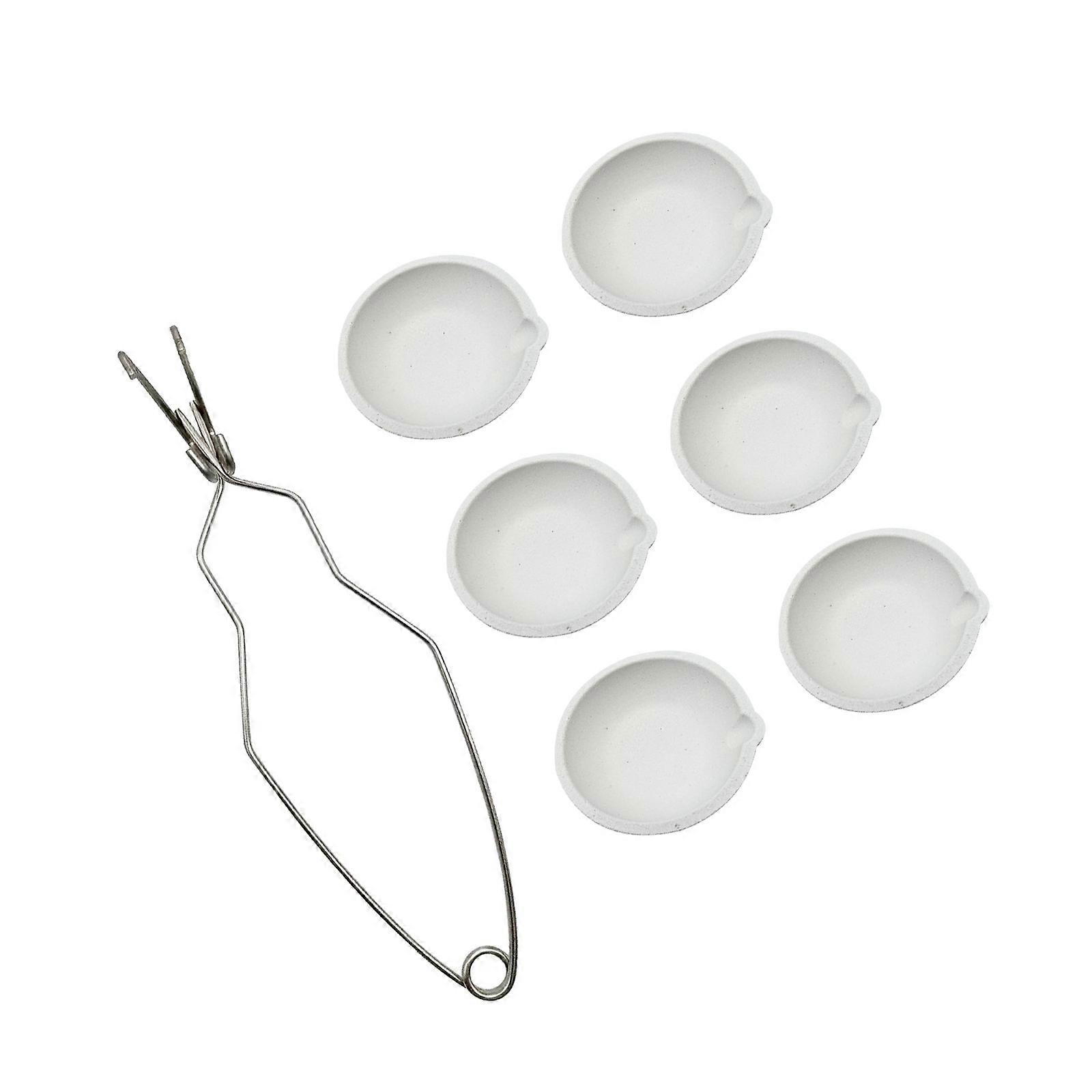 Professional Melting Crucible Bowl Tool Collection Withstands Up To 1500°C with Whip Tongs Handle For Metal Casting And Refining Multicolor