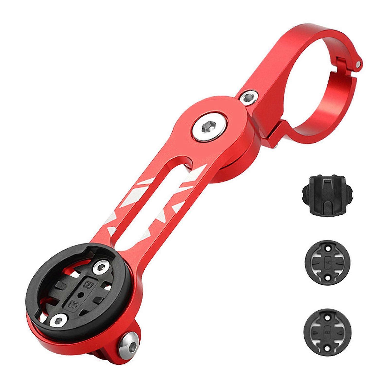 Road Bicycles Computer Mount Adjustable Bike Speedometers Extension Bracket Light Stand Bike Computer Mount Adapter Base  Red