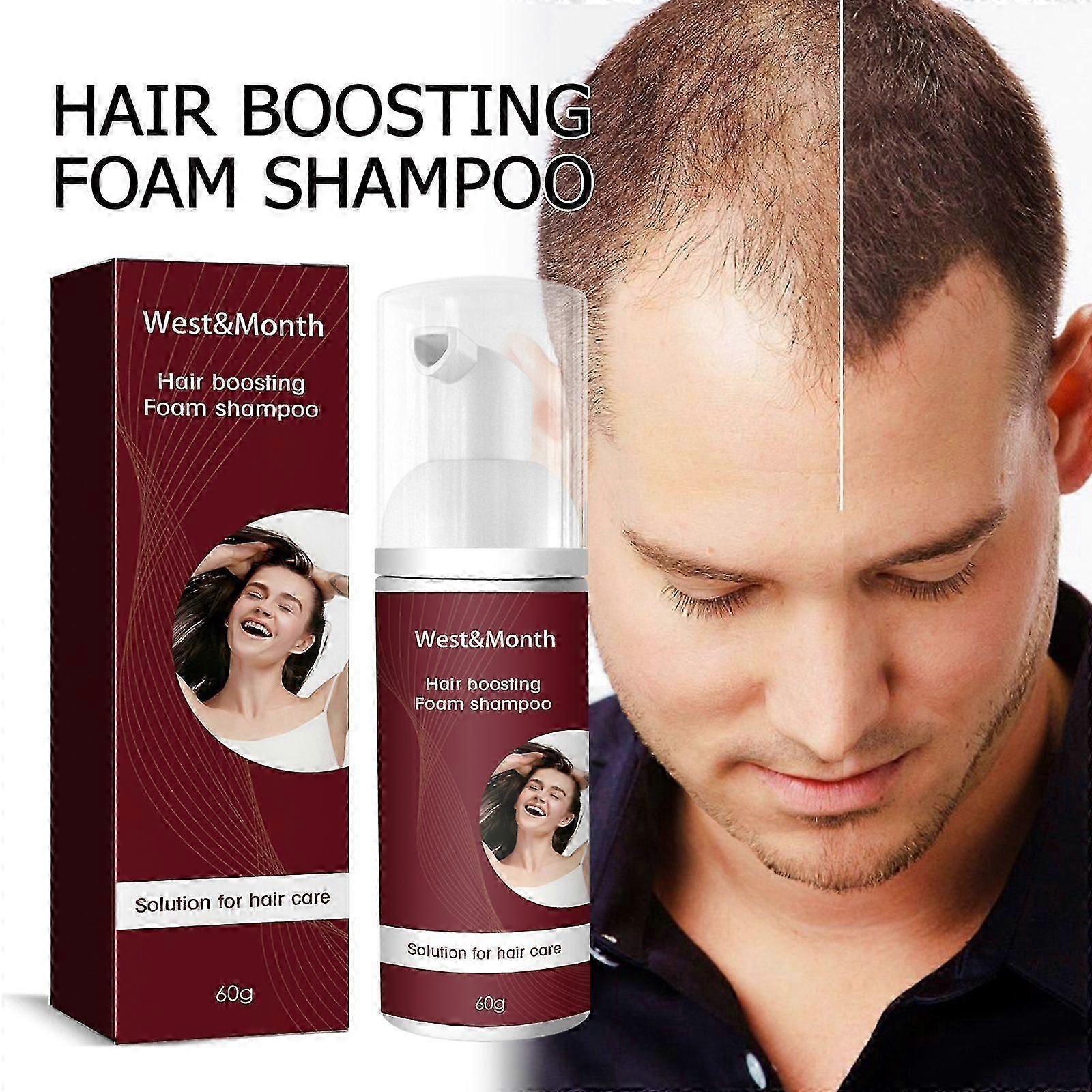 Hair Boosting Foam Shampoo - Volumizing & Strengthening with Rosemary & Ginkgo Biloba