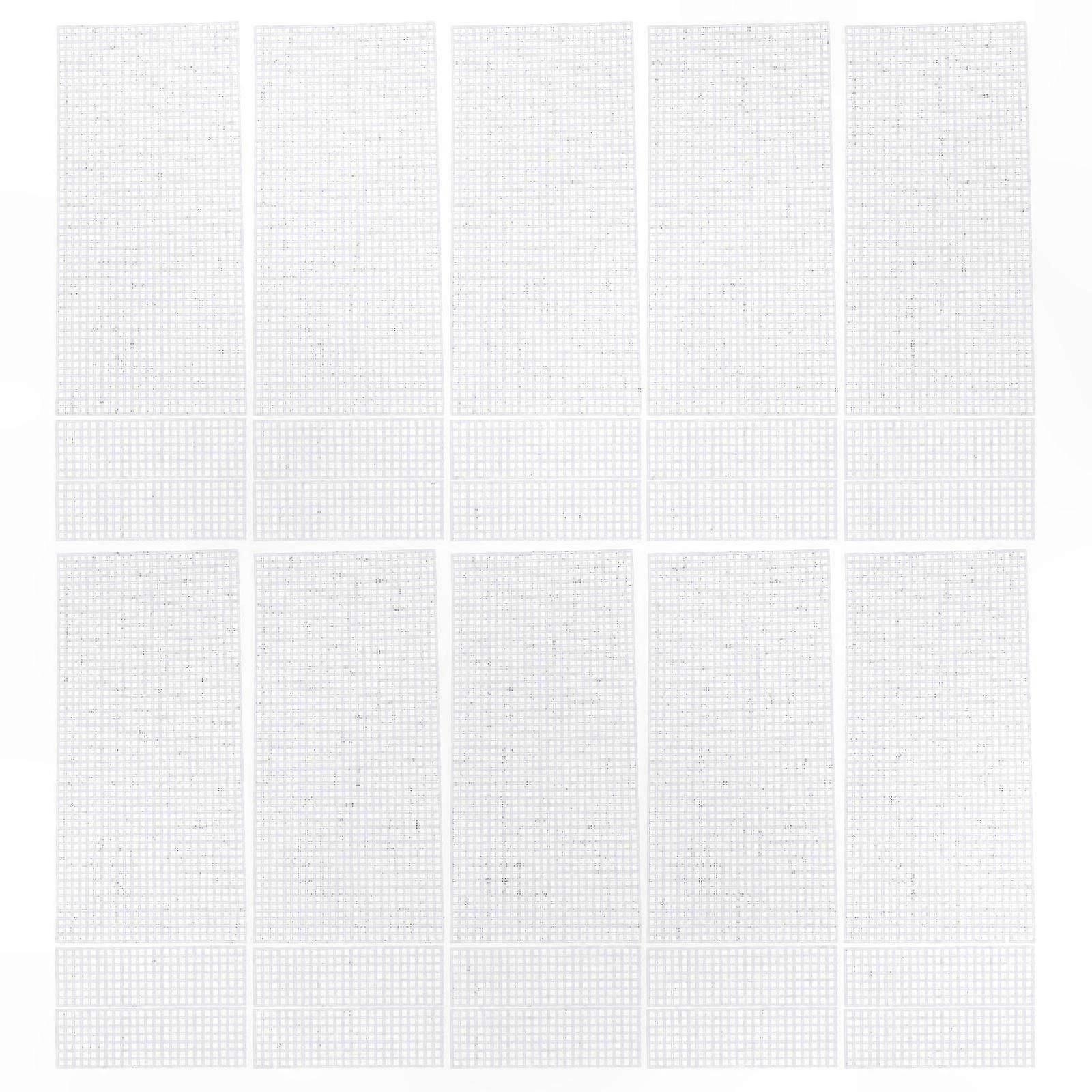 10 Pieces of Plastic Mesh Sheets for DIY Bag Crafting and Knitting Projects