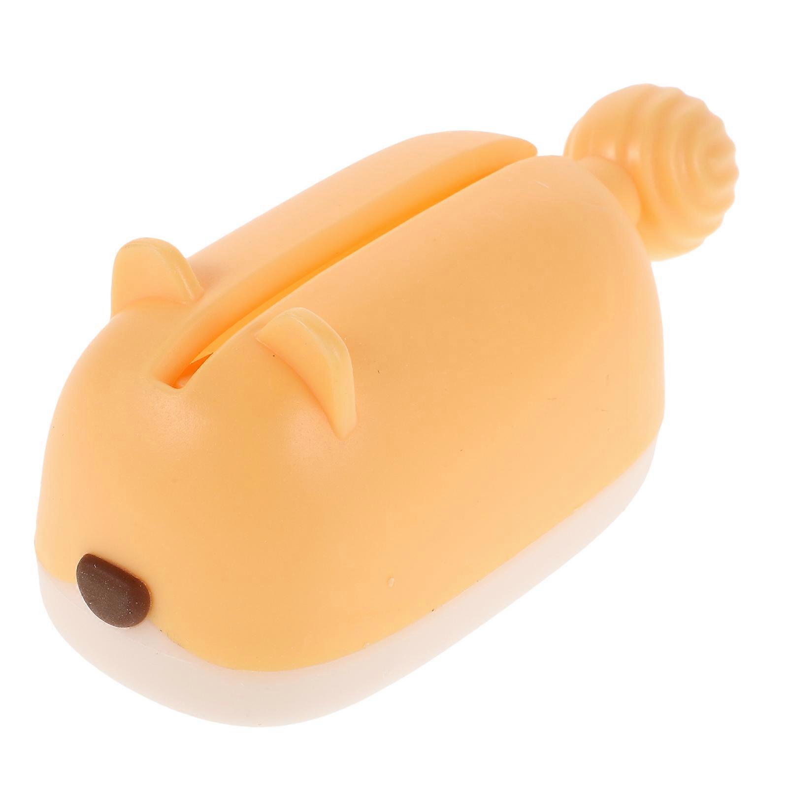 Yellow Toothpaste Squeezer Roller Tool for Storage Wall-Mounted