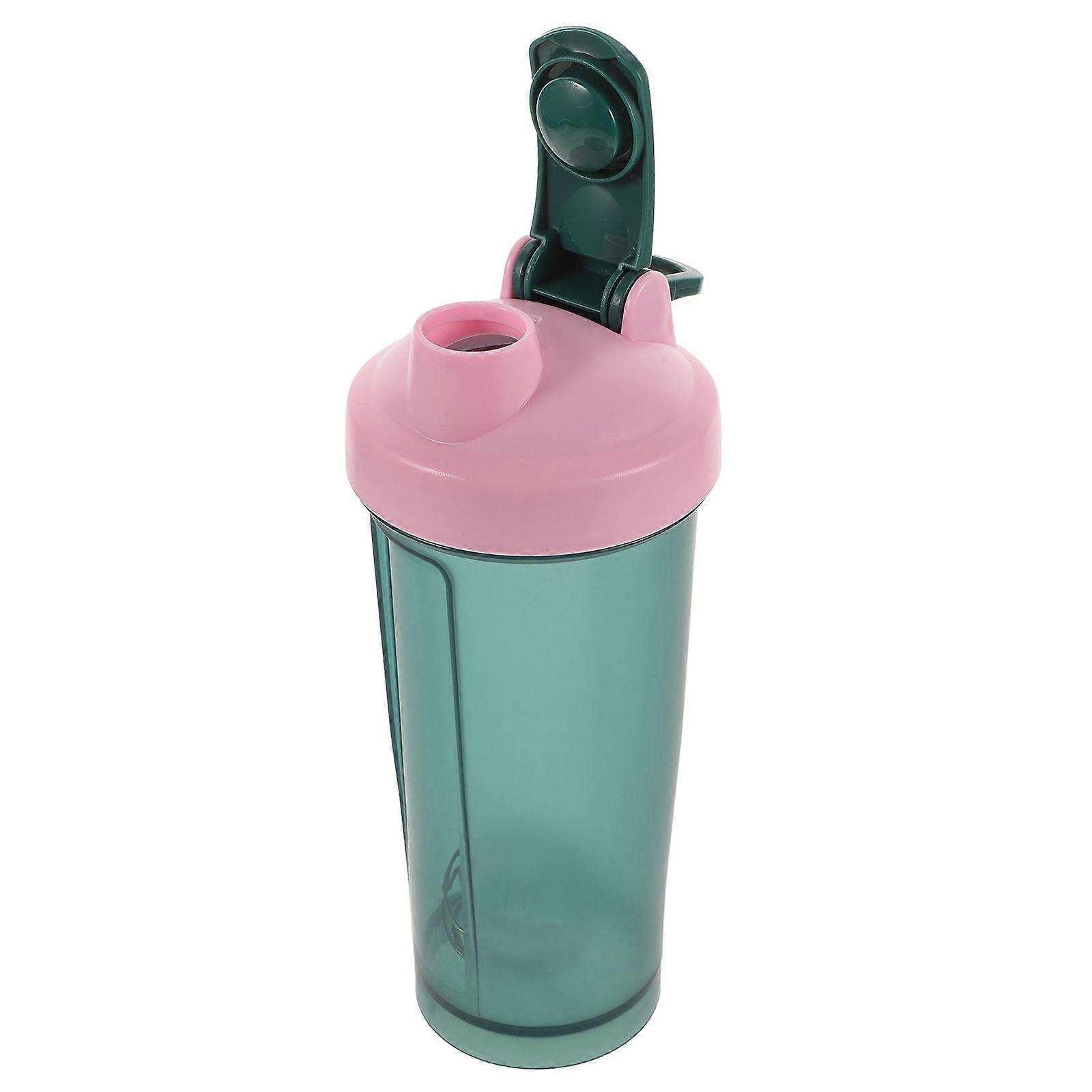 Protein Shaker Bottle for Blending Drinks with Wire Whisk Green