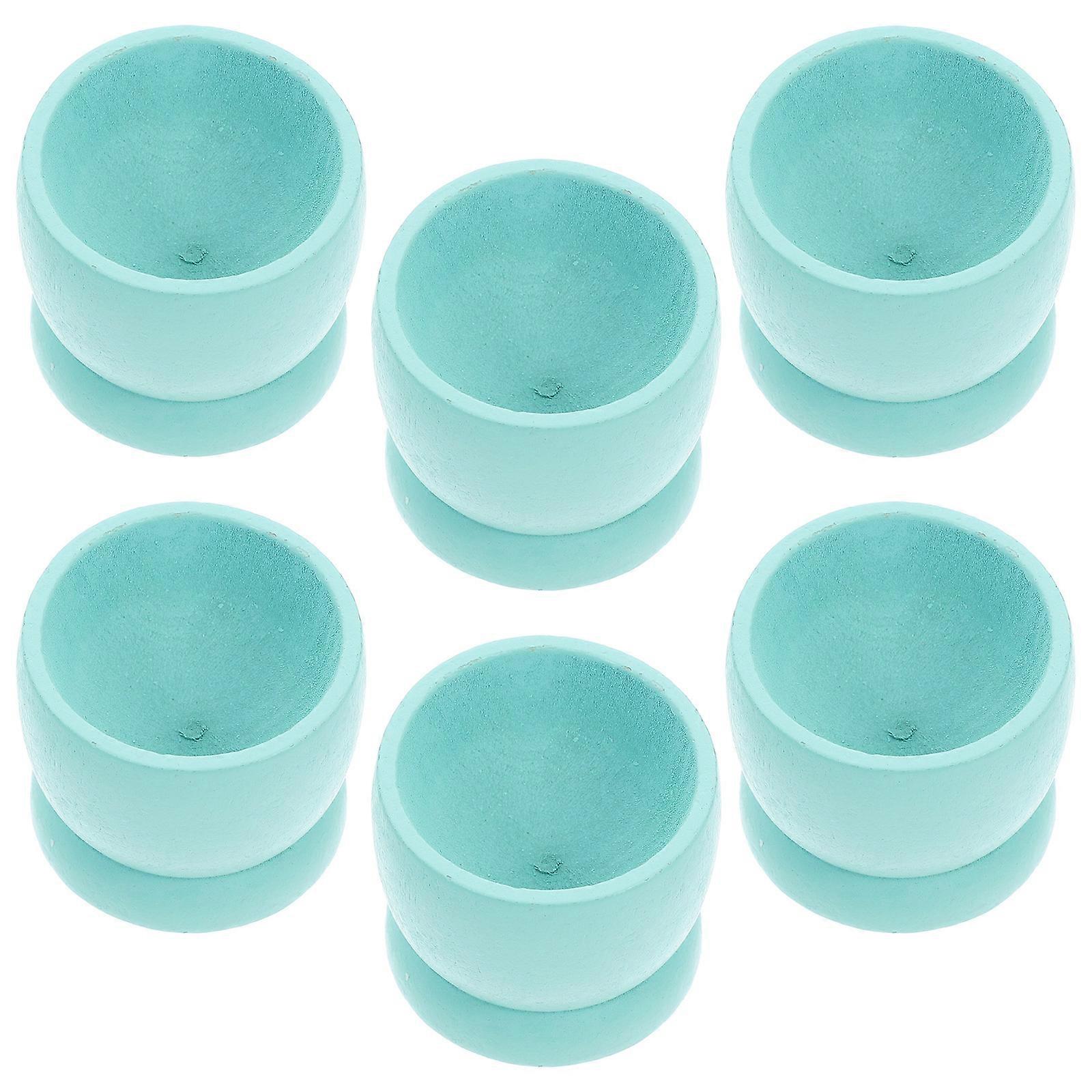 Wooden Easter Egg Cups for Storage 6Pcs Kitchen Decorative Egg Holders