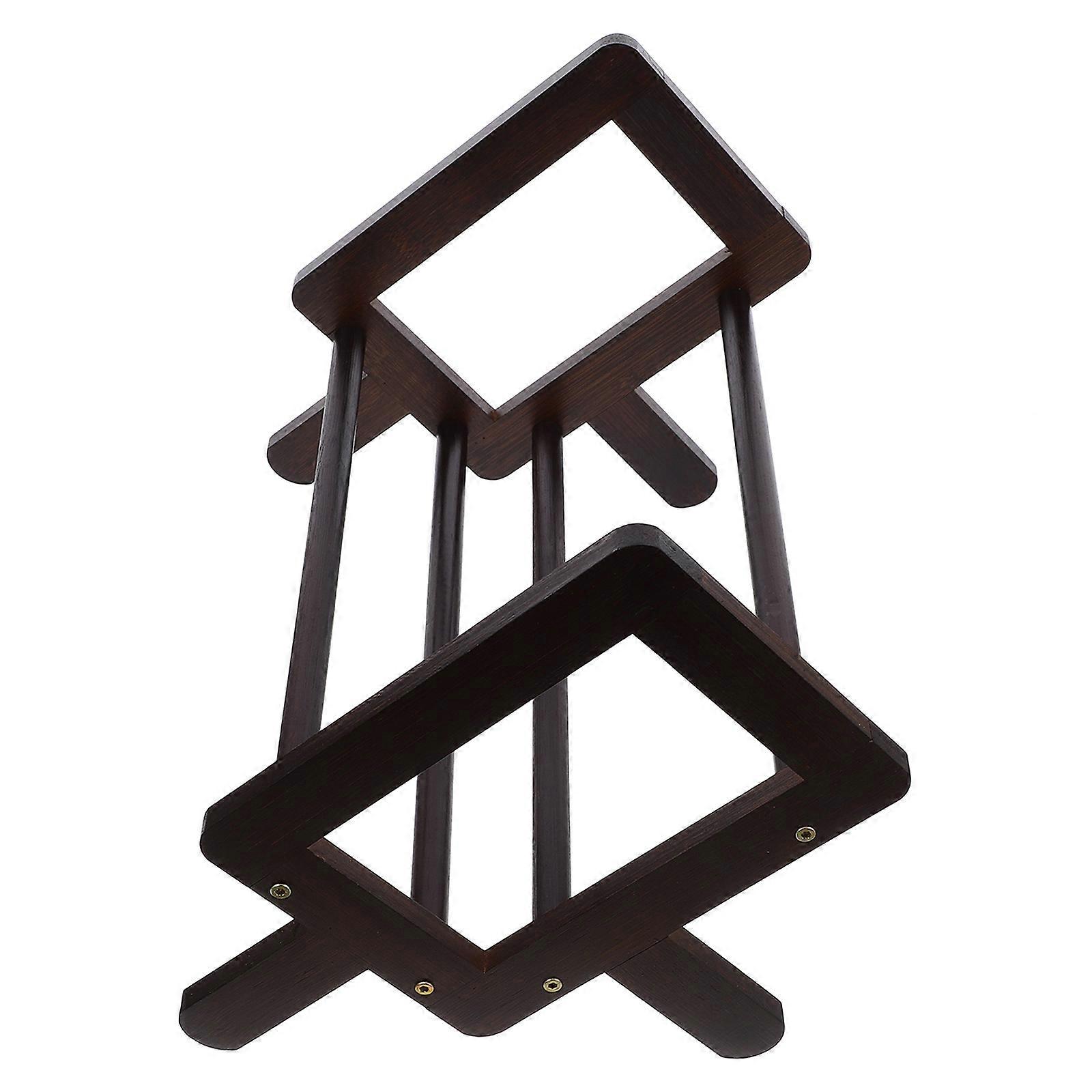 Brown Bamboo Book Rack for Multi-Functional Desktop Reading