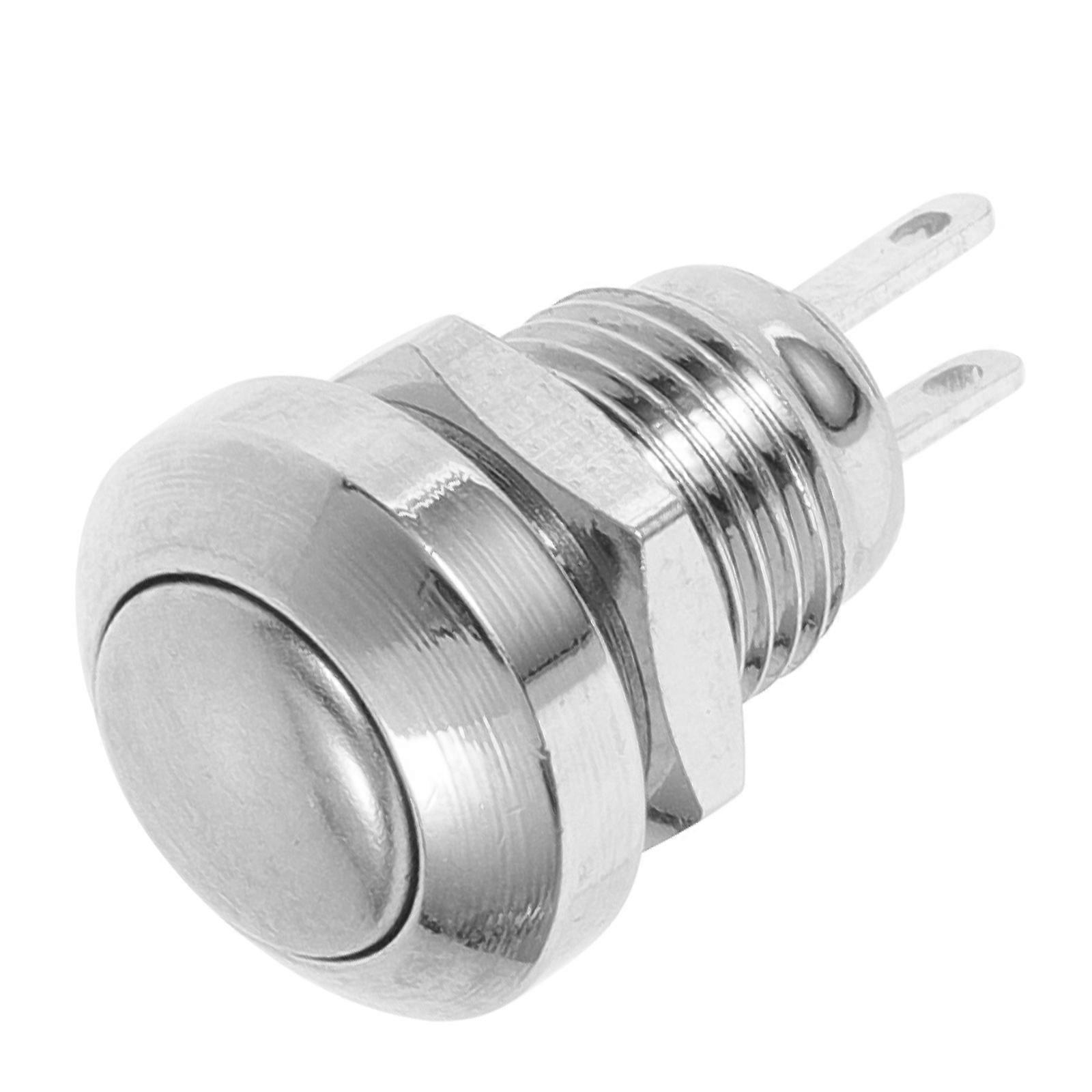Replacement Push Button Switch Metal Auto Reset Use 2Pcs