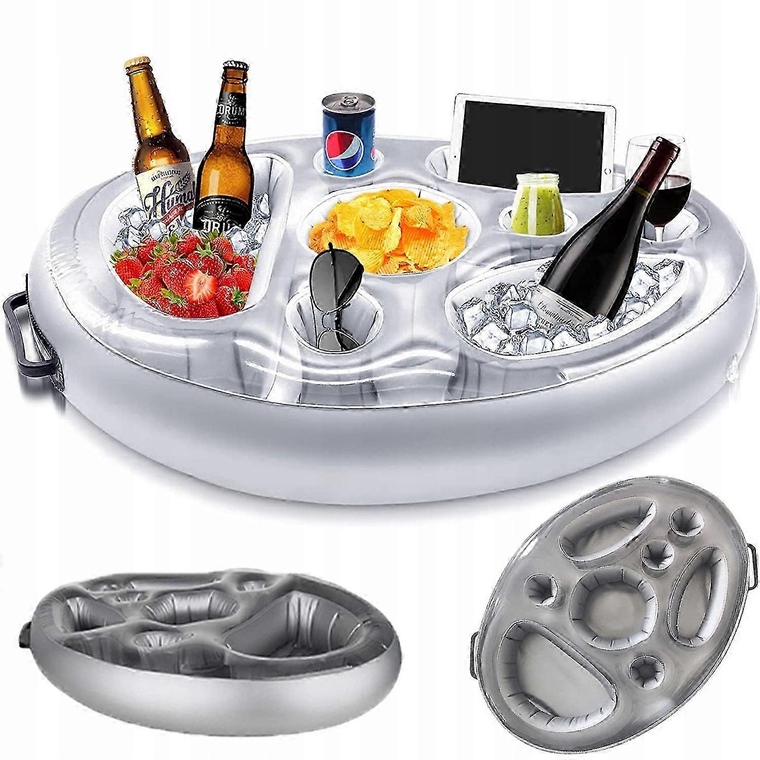 Inflatable Floating Jacuzzi Pool Table With 8 Holes Inflatable Bar