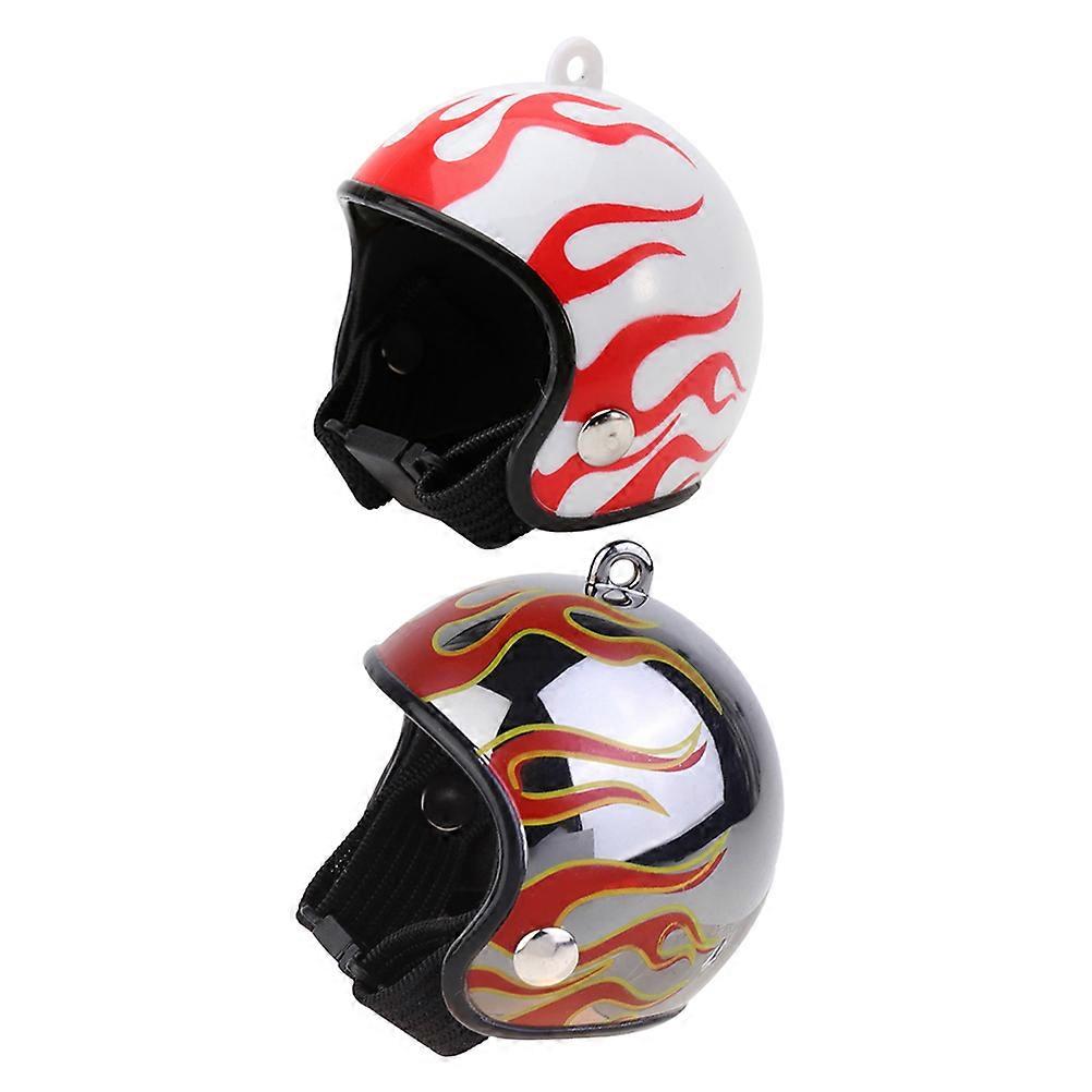 Safety Hat Chicken Hat for Decor 2Pcs Plastic Mini Cap for Pets and Dolls