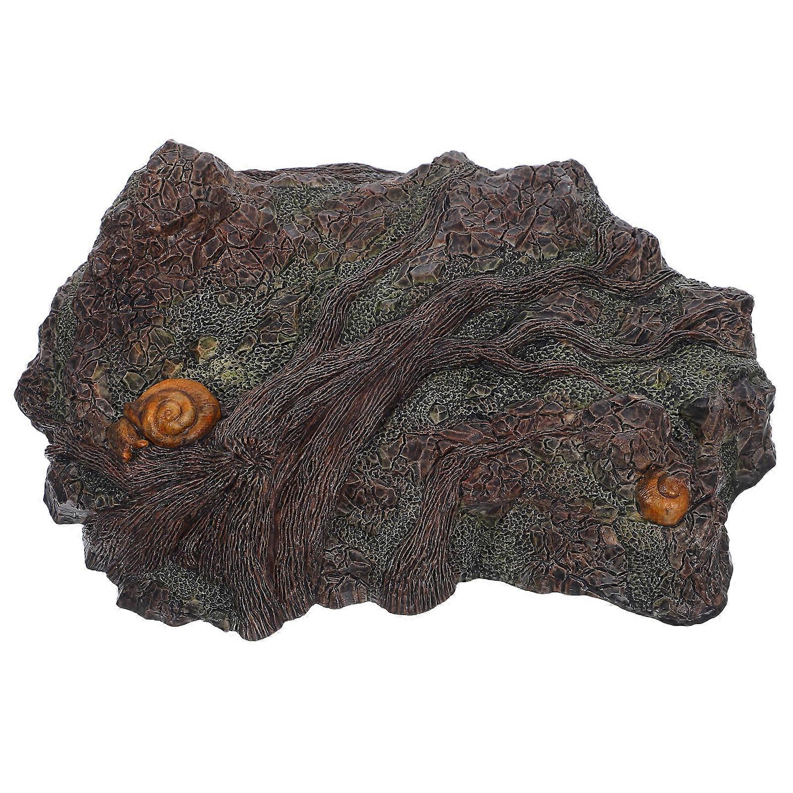 Decorative Ornament Artificial Tree Stump For Railway Model Scenery 17.00X12.00X5.00CM 1Pack