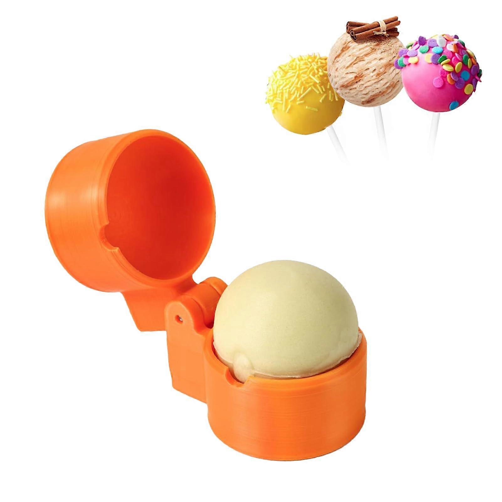 Round Cake Pop Mold and Cutter Set with Pusher, Reusable Baking Tools for Parties and Weddings (2 Pcs)