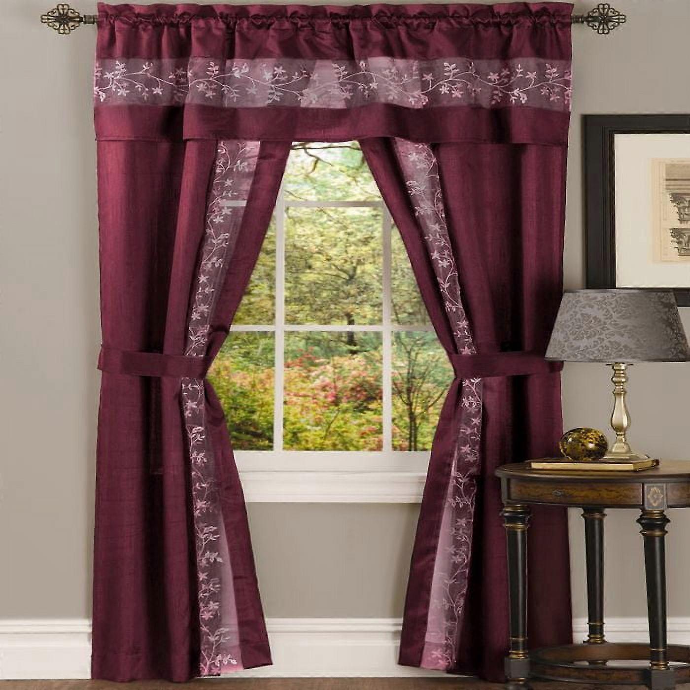 Achim Fairfield 5 Pieces Window Curtain Set