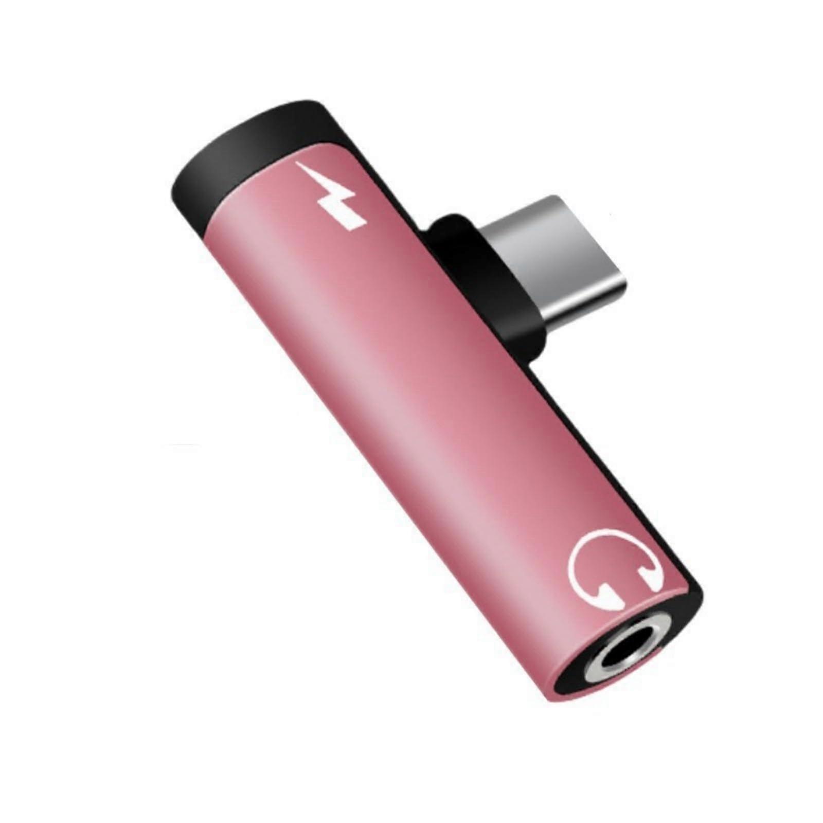 3.5mm Audio Adapter with Aluminum Case, Simultaneous Charging & Data Transfer for Devices