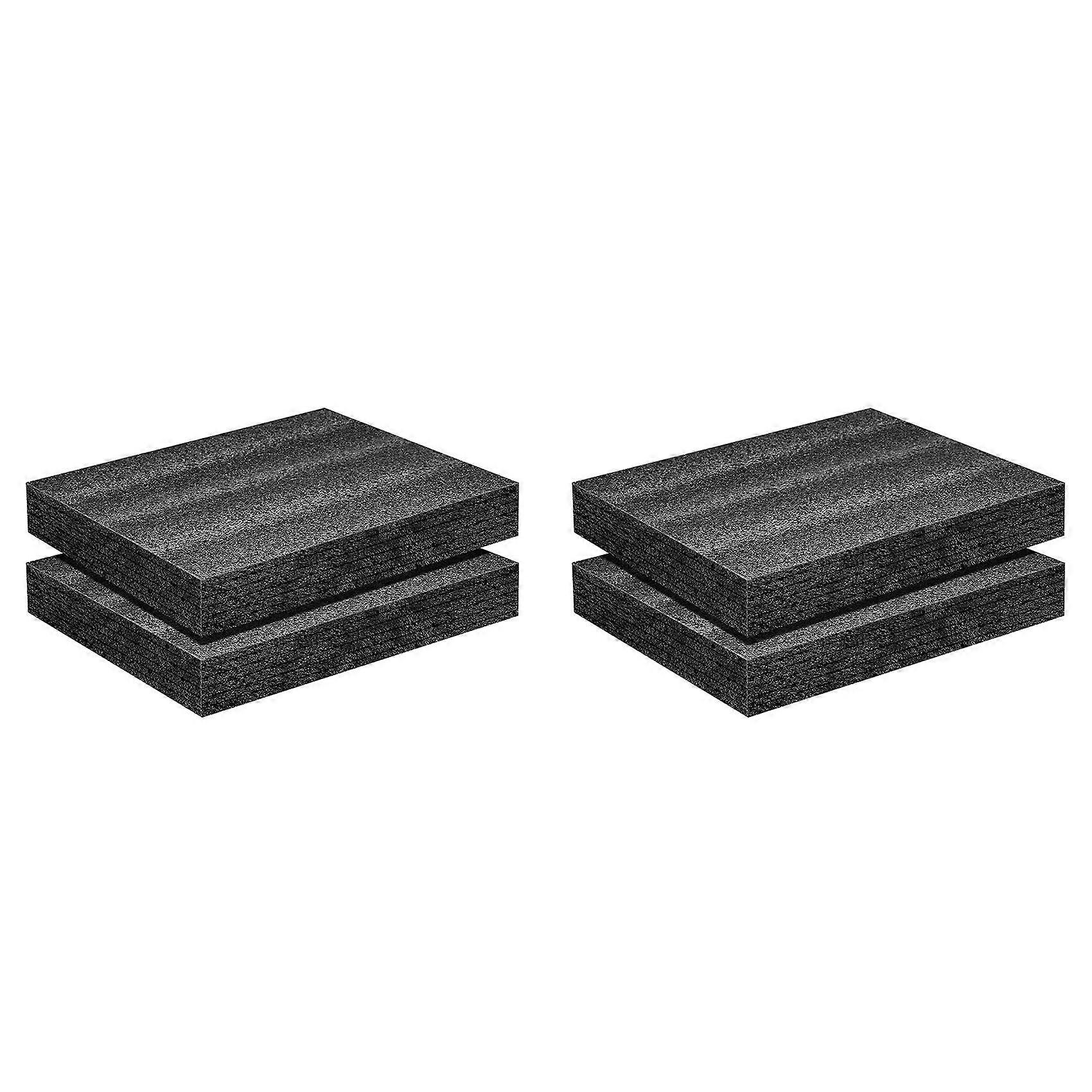 4Pack Polyurethane Foam Sheet- 16 X 12 X 2 Inch Foam Inserts for Cases- Packing Foam Pads for Toolbox Camera Storage