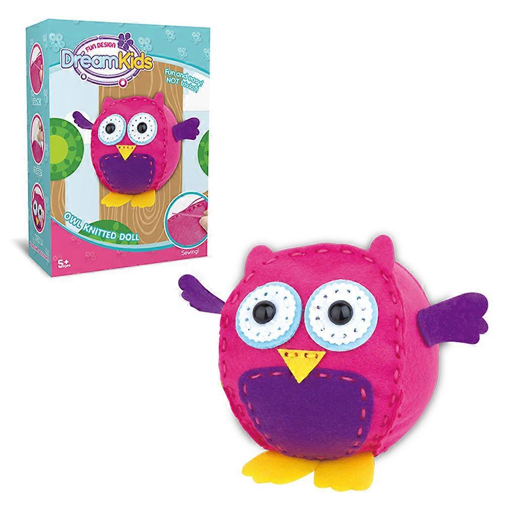 Owl Shape Educational Toy Handmade Craft For Children In Assorted Color With Creative DIY Function 1Pcs