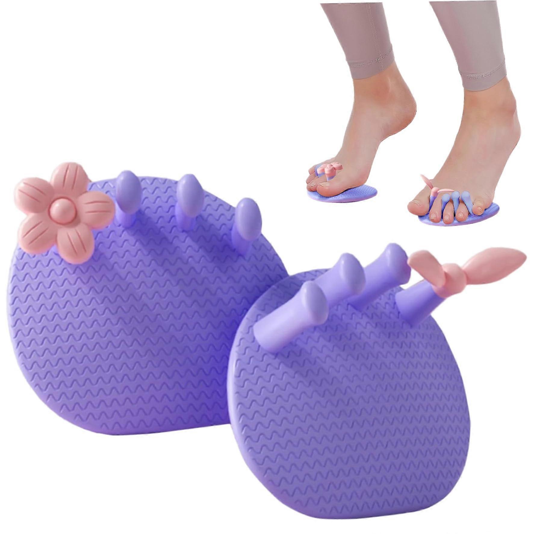 Toe Separators and Bunion Corrector 2Pcs, NonSlip TPE, Gentle 30° Alignment, Multiuse Foot Care Tool