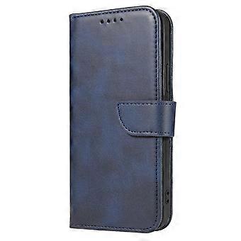 Case For Iphone 13 Blue-knife Buckle Calf Grain Leather Knife No3251