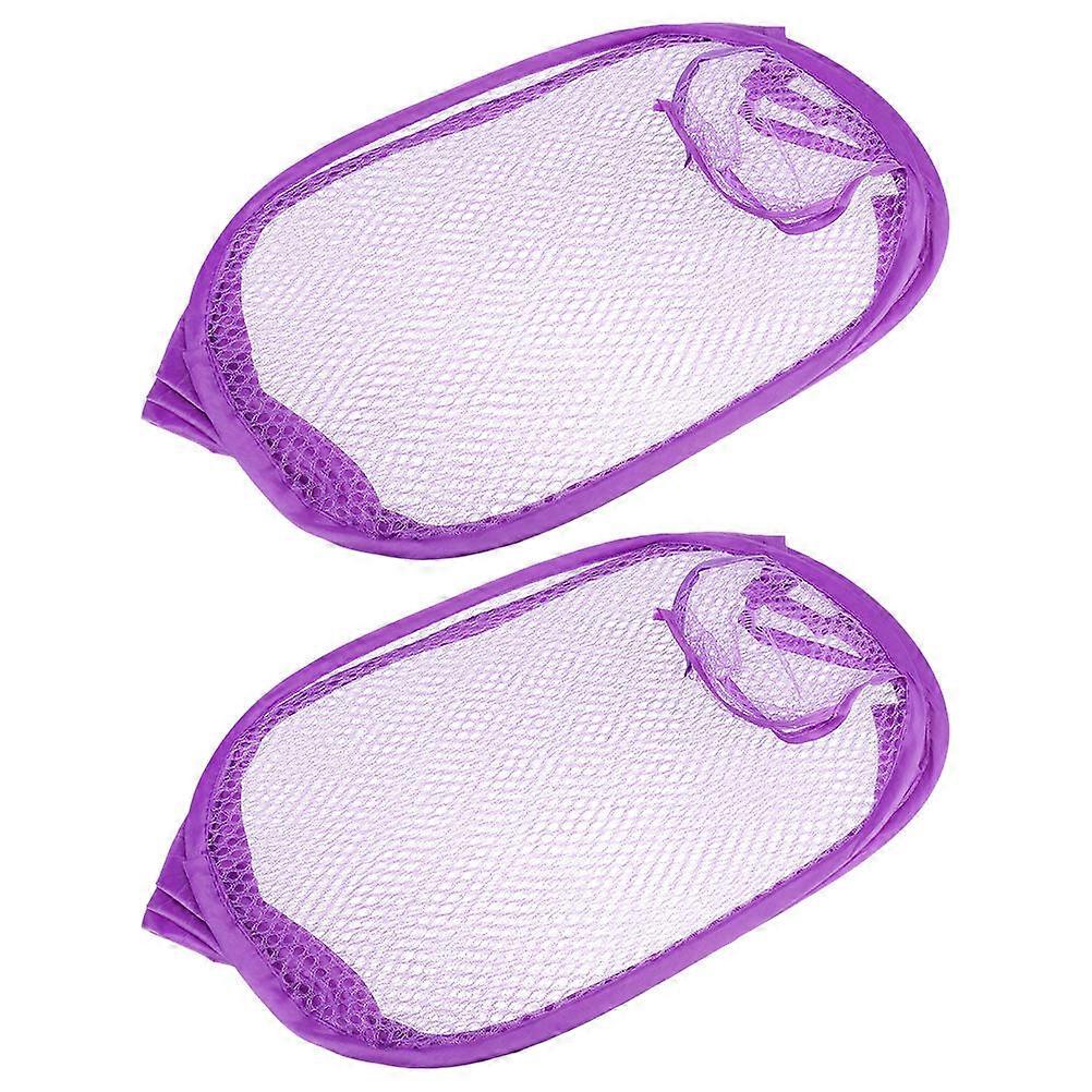 Laundry Mesh Screen Bags Foldable Mesh Laundry Hamper for Home 4Pcs
