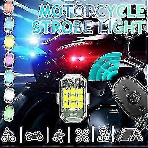 High Brightness Wireless Led Strobe Light, 7 Colors Rechargeable Flashing Lights 2Pack