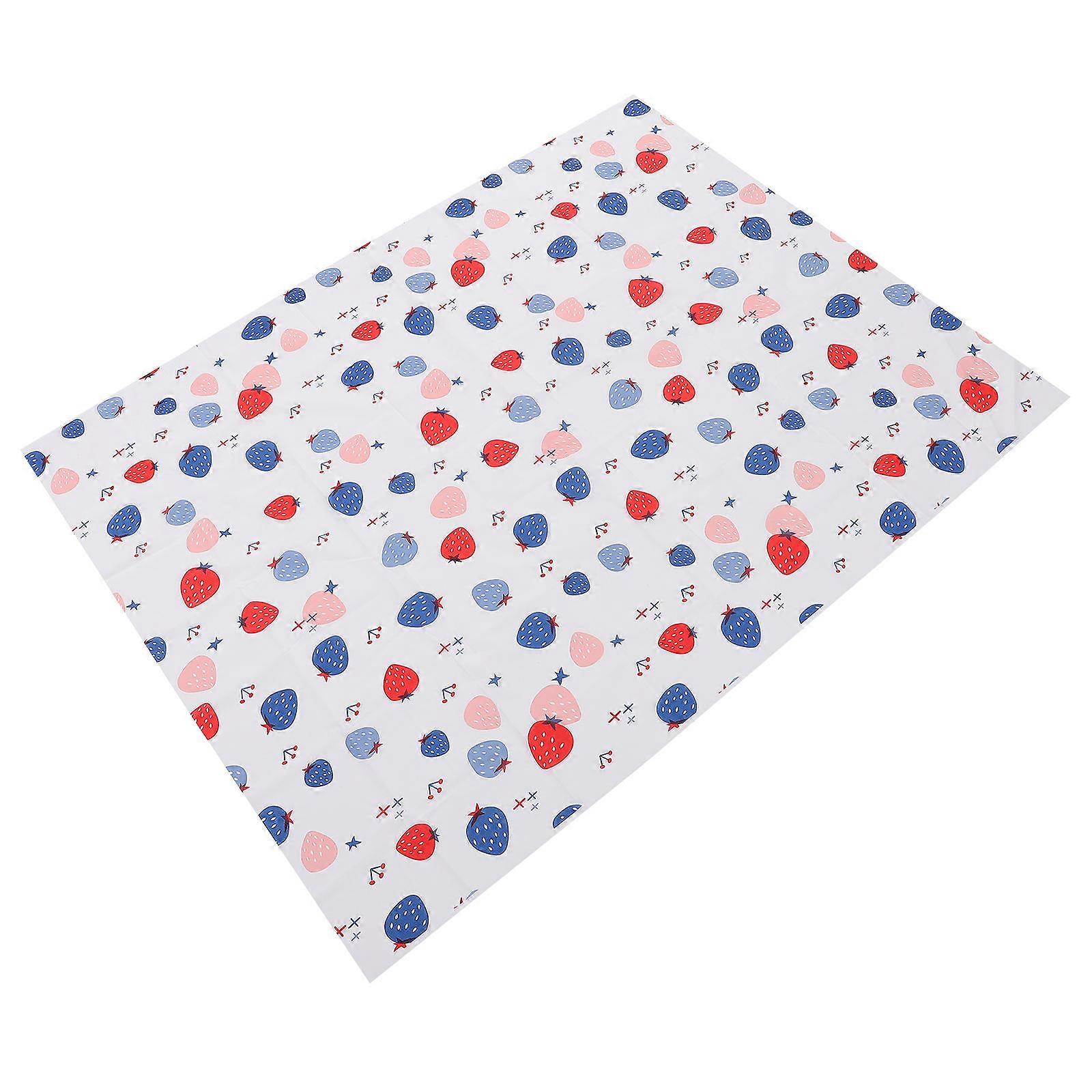 Decorative Table Cloth Rectangle PVC Strawberry Pattern For Storage Table Home Decoration 1Set