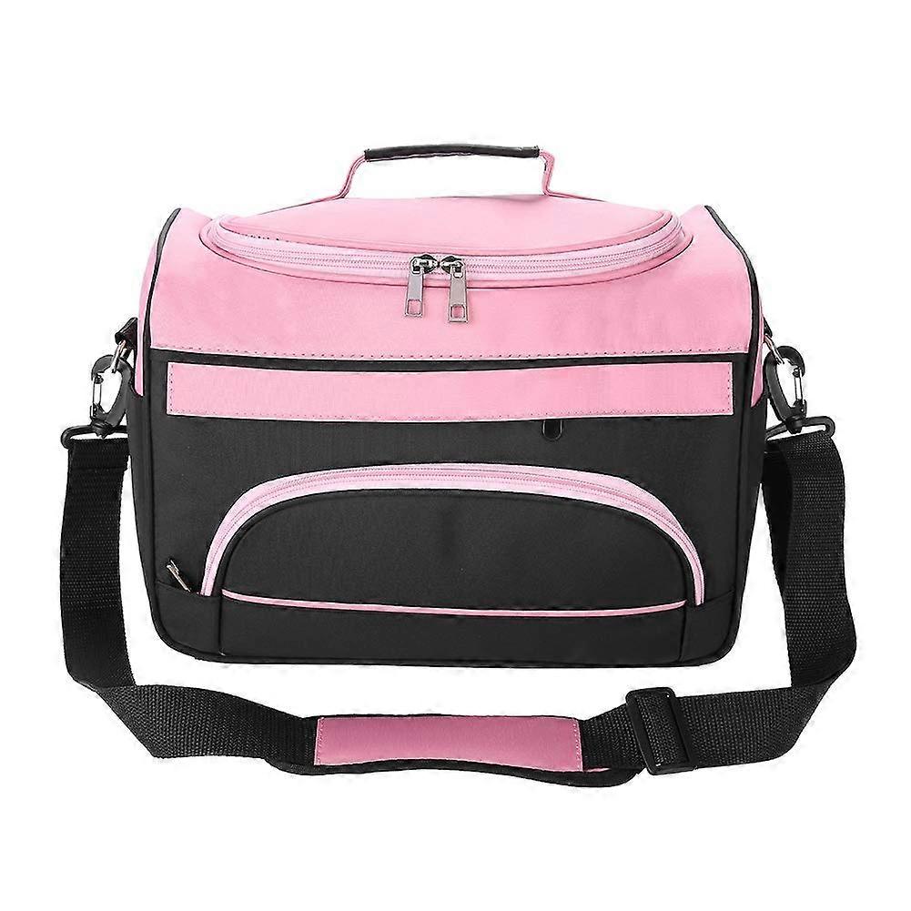 Large Capacity Hairdressing Tool Bag with Multiple Compartments and Detachable Shoulder Strap