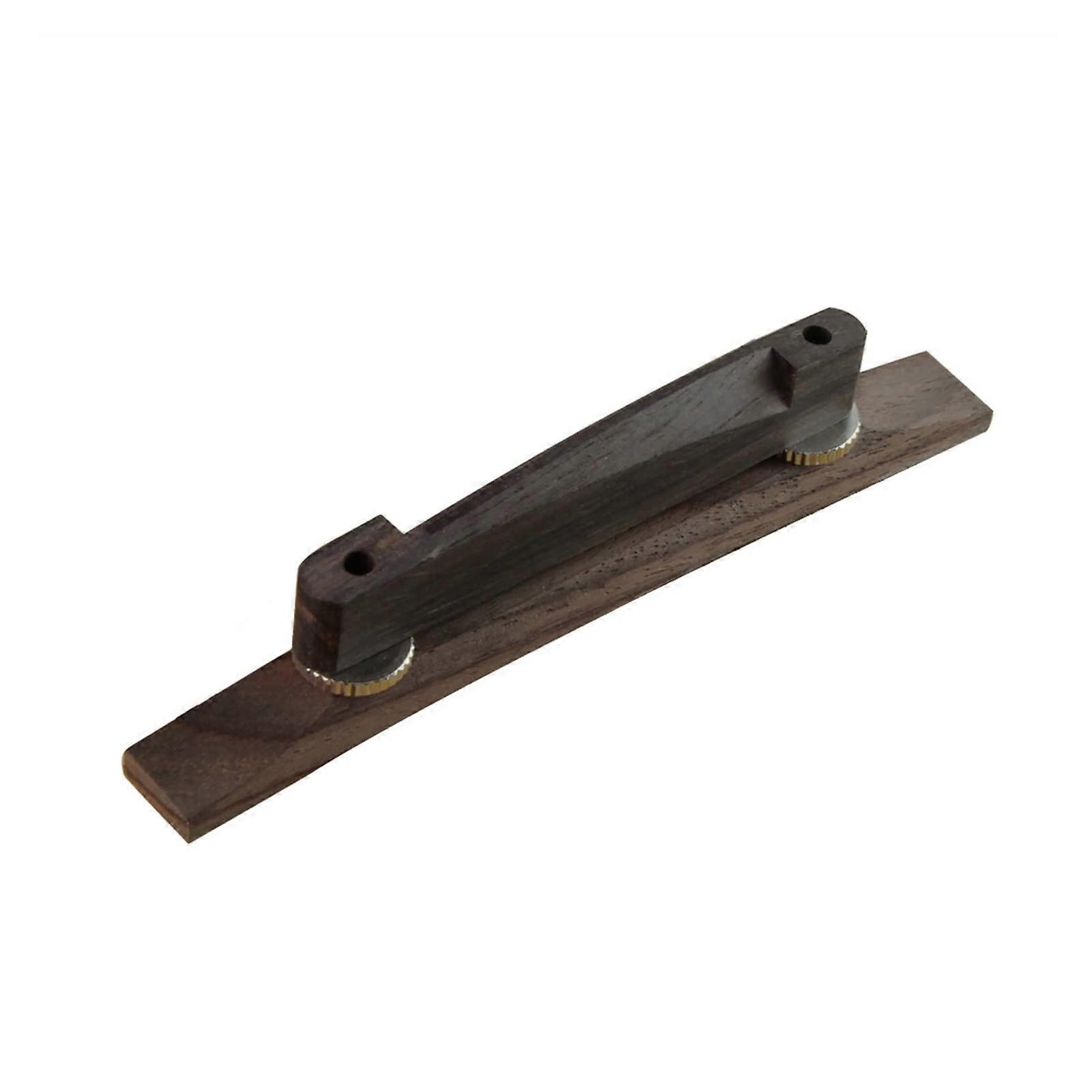 Rosewood Adjustable Archtop Guitar Bridge for 6String Electric with Height Adjustable Design