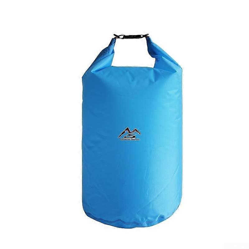 Waterproof Dry Bag 40L Light Blue with Quick Seal Closure and Adjustable Strap for Kayaking Camping