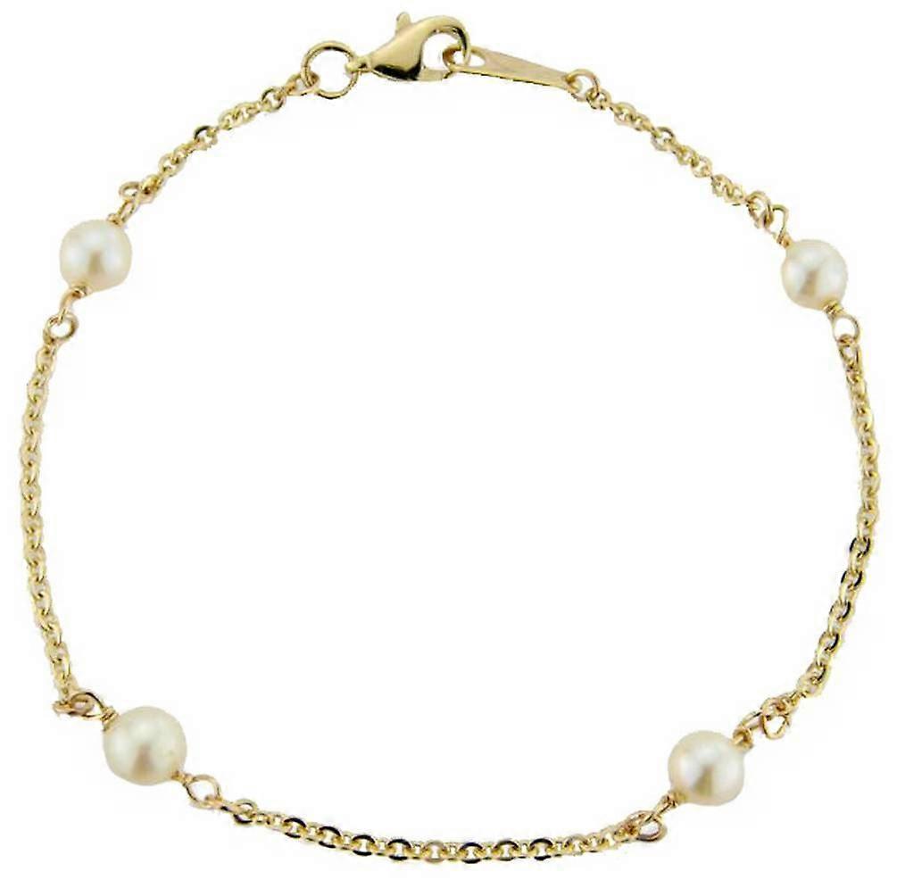 Mark Milton Pearl Bracelet - Yellow Gold/White