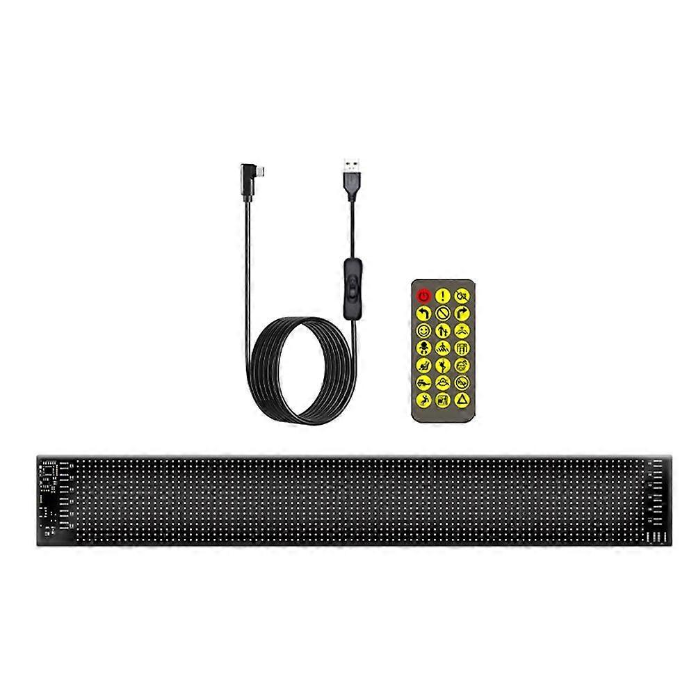 Programmable LED Car Sign, Multilingual Display with Remote APP, Scrolling Advertising Screen, Pixel Matrix Panel