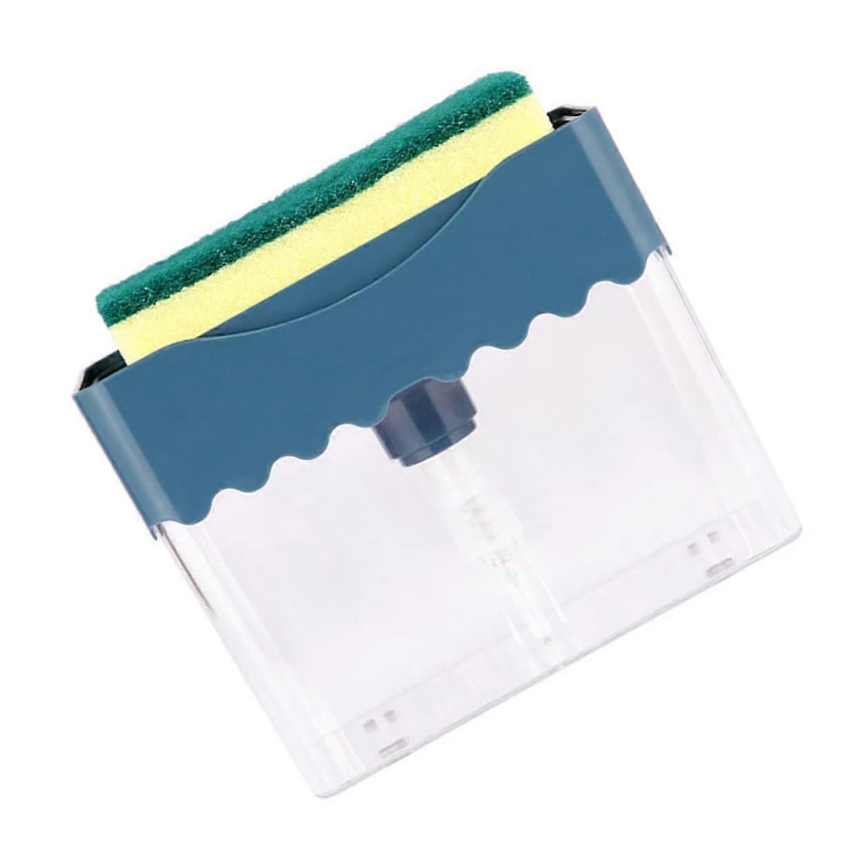 Automatic Soap Dispenser with Sponge Holder, OneHanded Kitchen Soap Pump for Dishwashing Sink