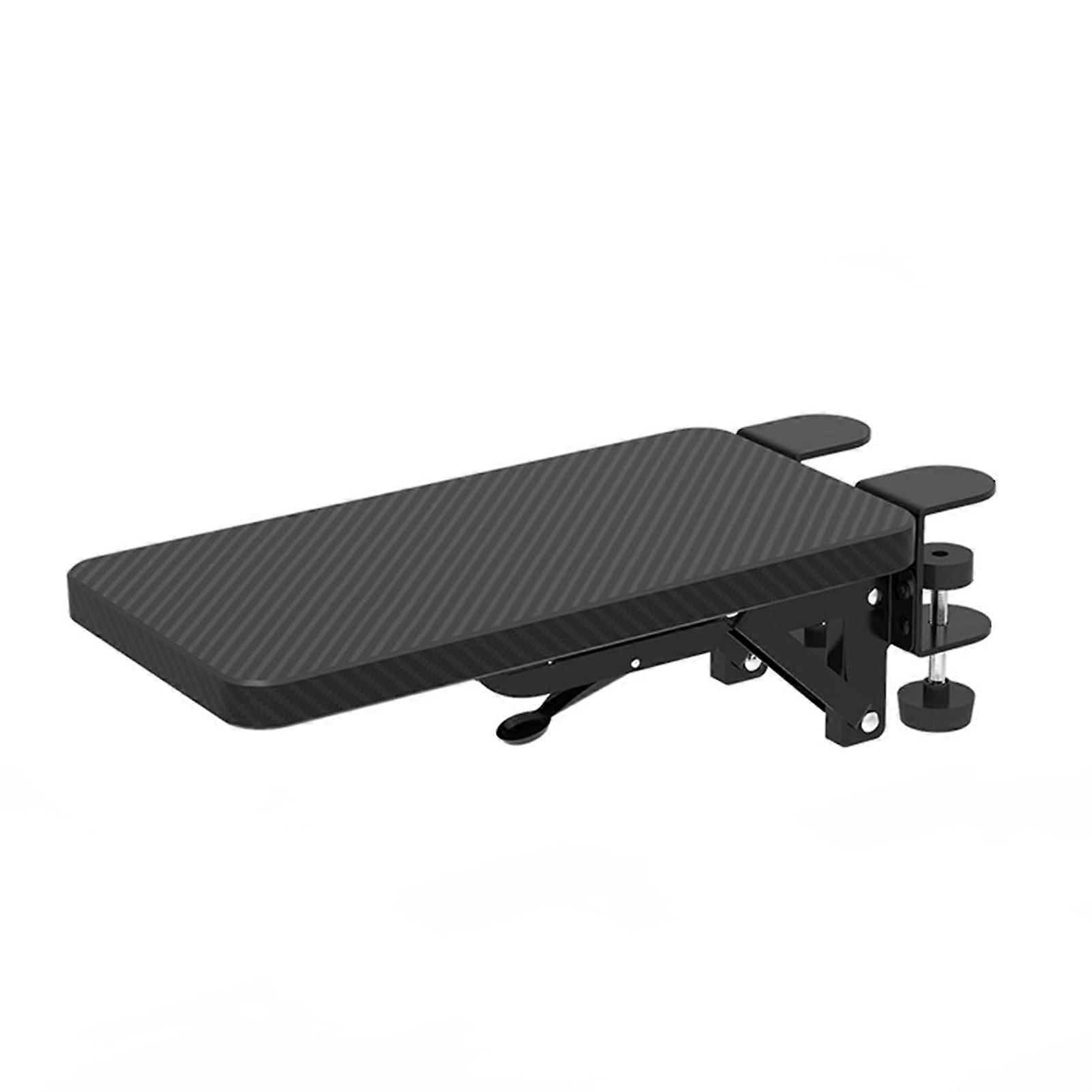 Ergonomic Desk Arm Rest with Comfortable Forearm Support, Foldable Clamp On Keyboard Tray for Office