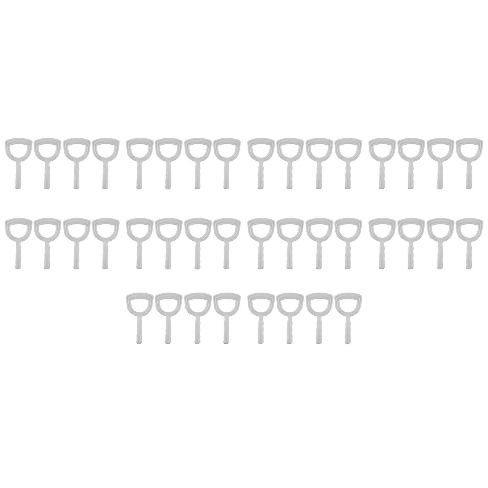 40X Meat Scraper Bone Dust Scraper Bone Scraper White Poly Scraper Bone Dust Remover Square Bone Dust Scraper