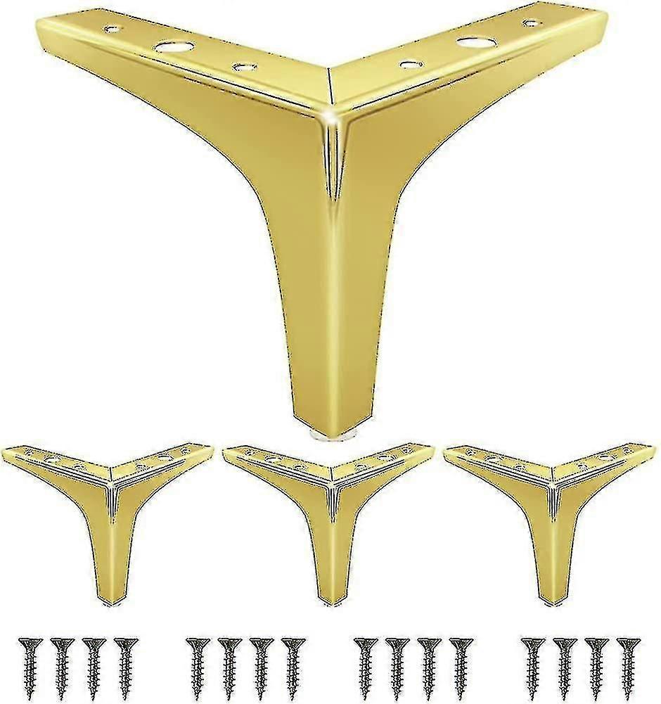 6 tommer møbelben, moderne møbelfødder, metalpoleret forkromet sofa