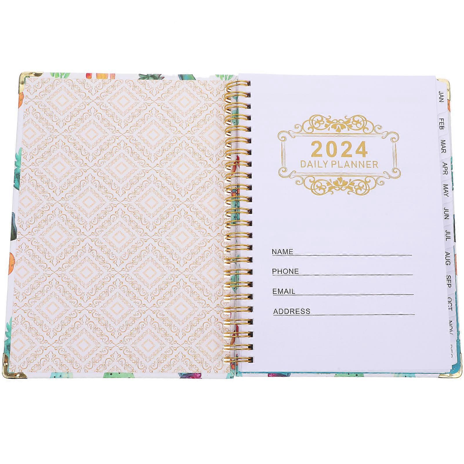 2024 Table Calendar Desktop Calendar for Office Use with Notepad