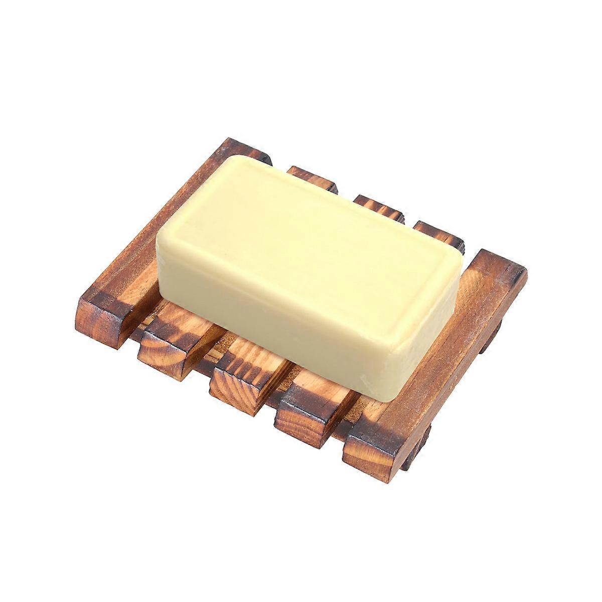 Vintage Wooden Soap Holder for Storage with Draining Feature