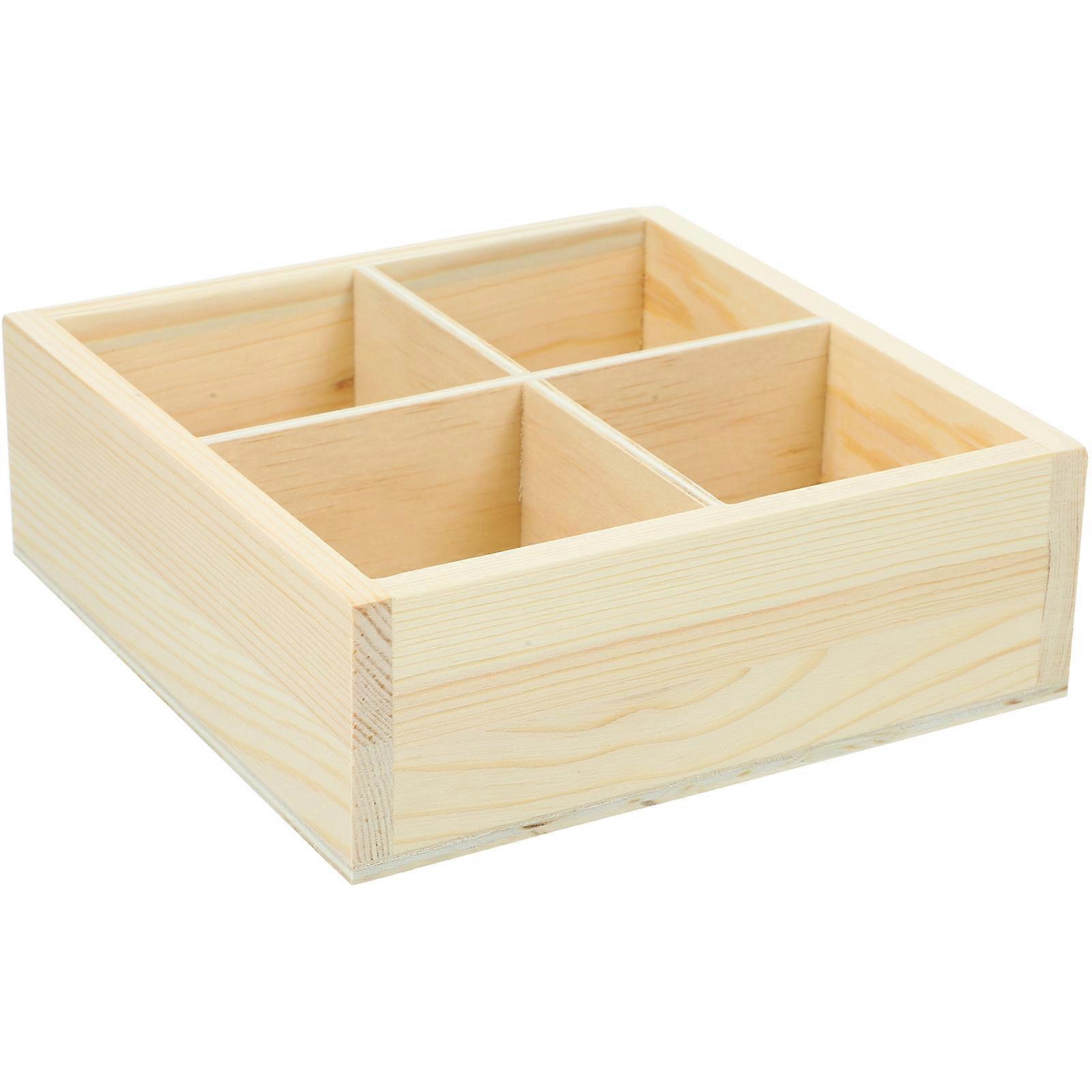 Fack i trä, blomlåda för hemmet, beige