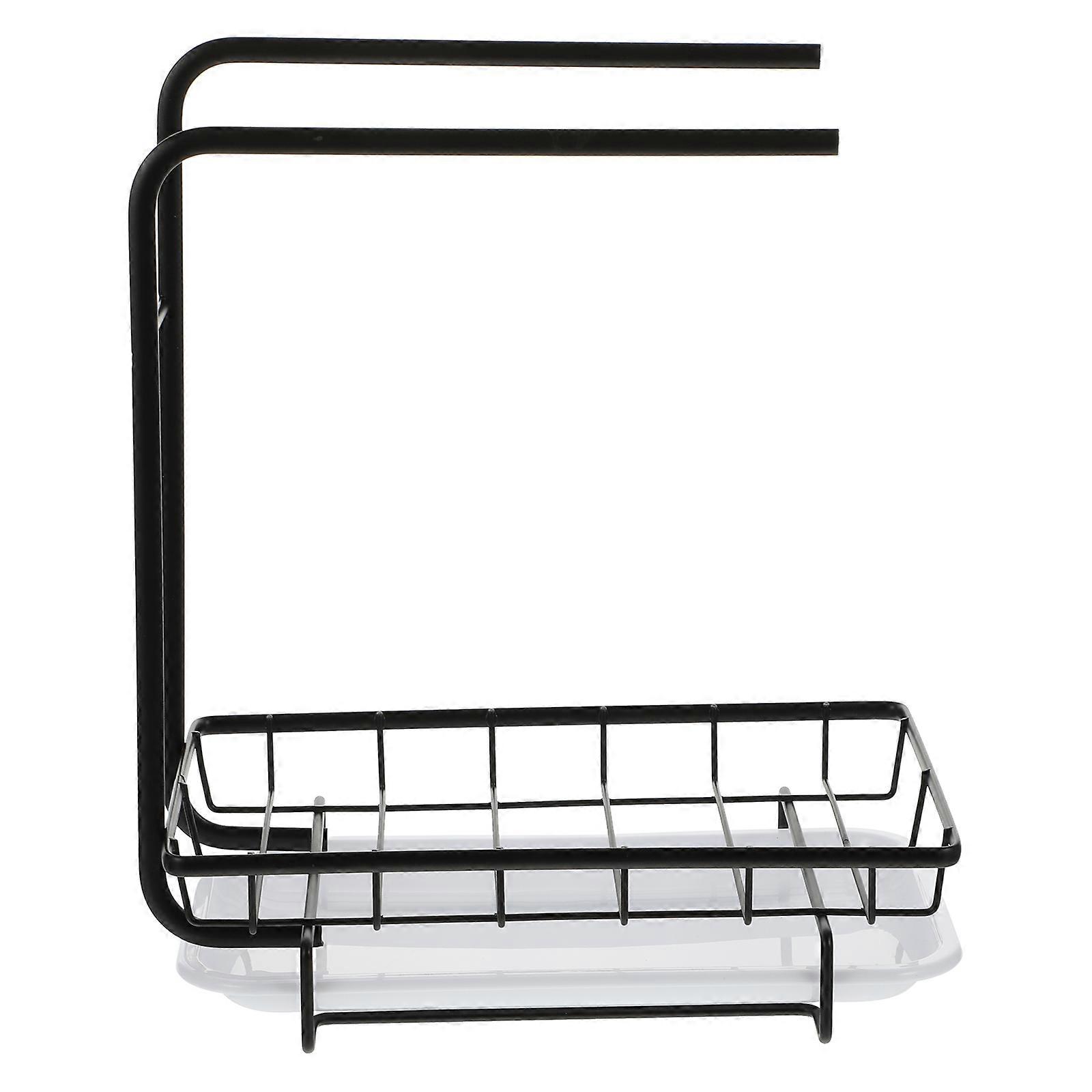 Kitchen Sponge Holder Wall-Mounted Dual-Purpose Rack 1Pcs for Storage Use