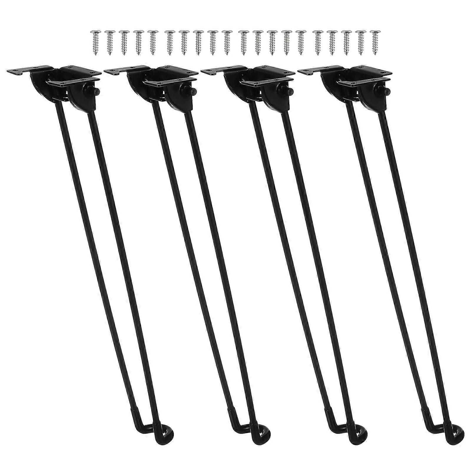 Metal Table Folding Legs for Bed Desk 4Pcs Durable Support