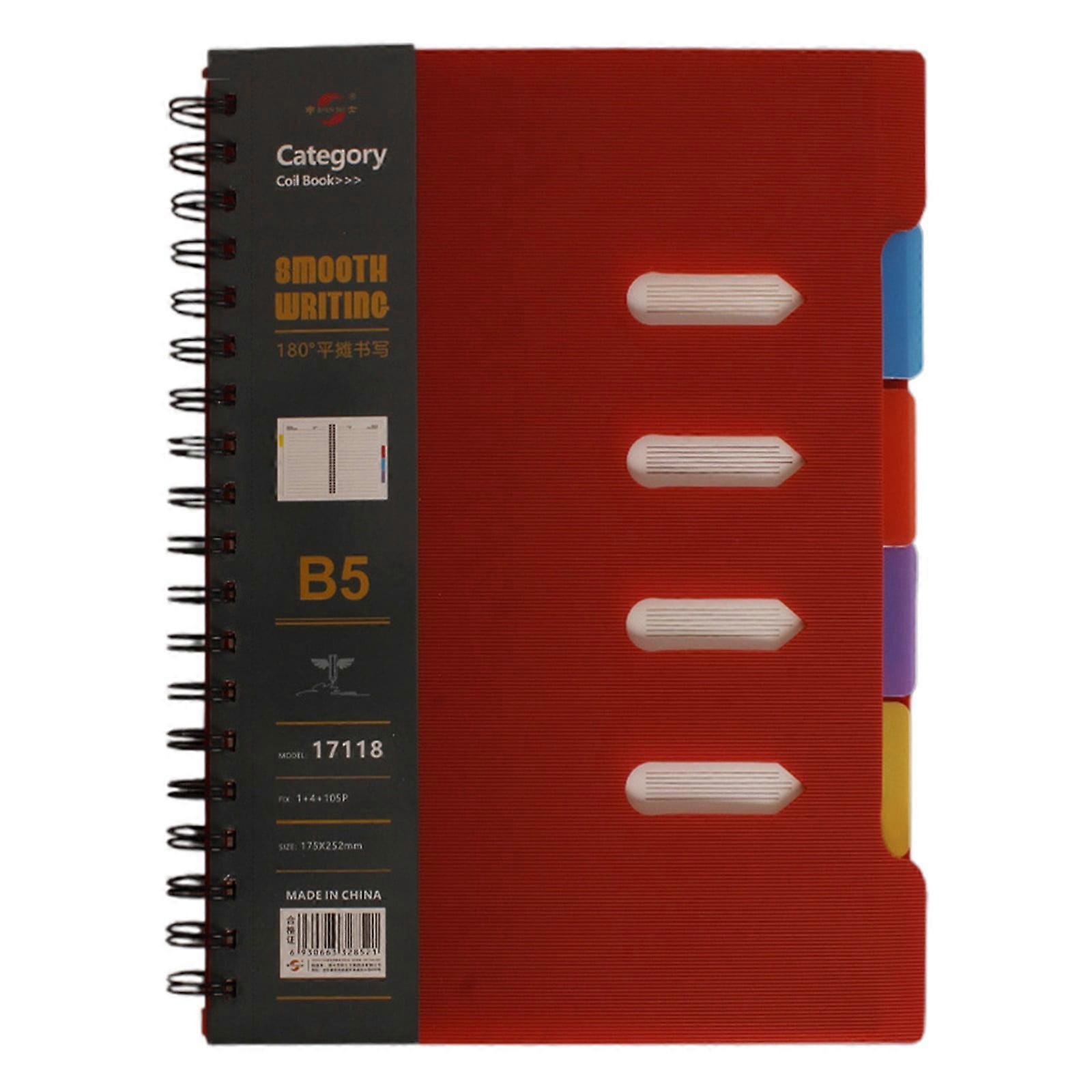 4 Subject Notebook | Large Multi Tab Dividers Organizer for Work & Notes